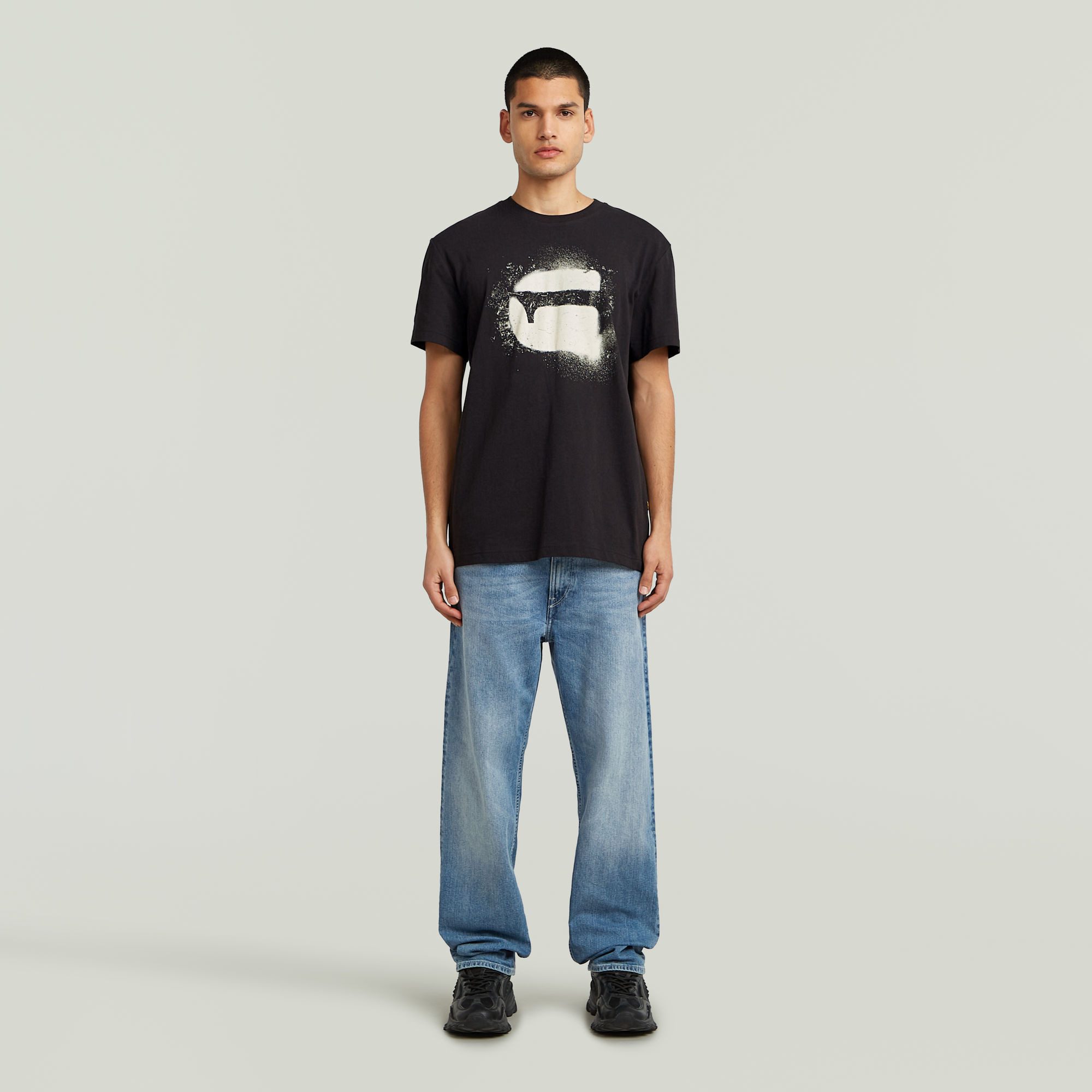 G-Star RAW T-shirt Spray G Logo met ronde hals