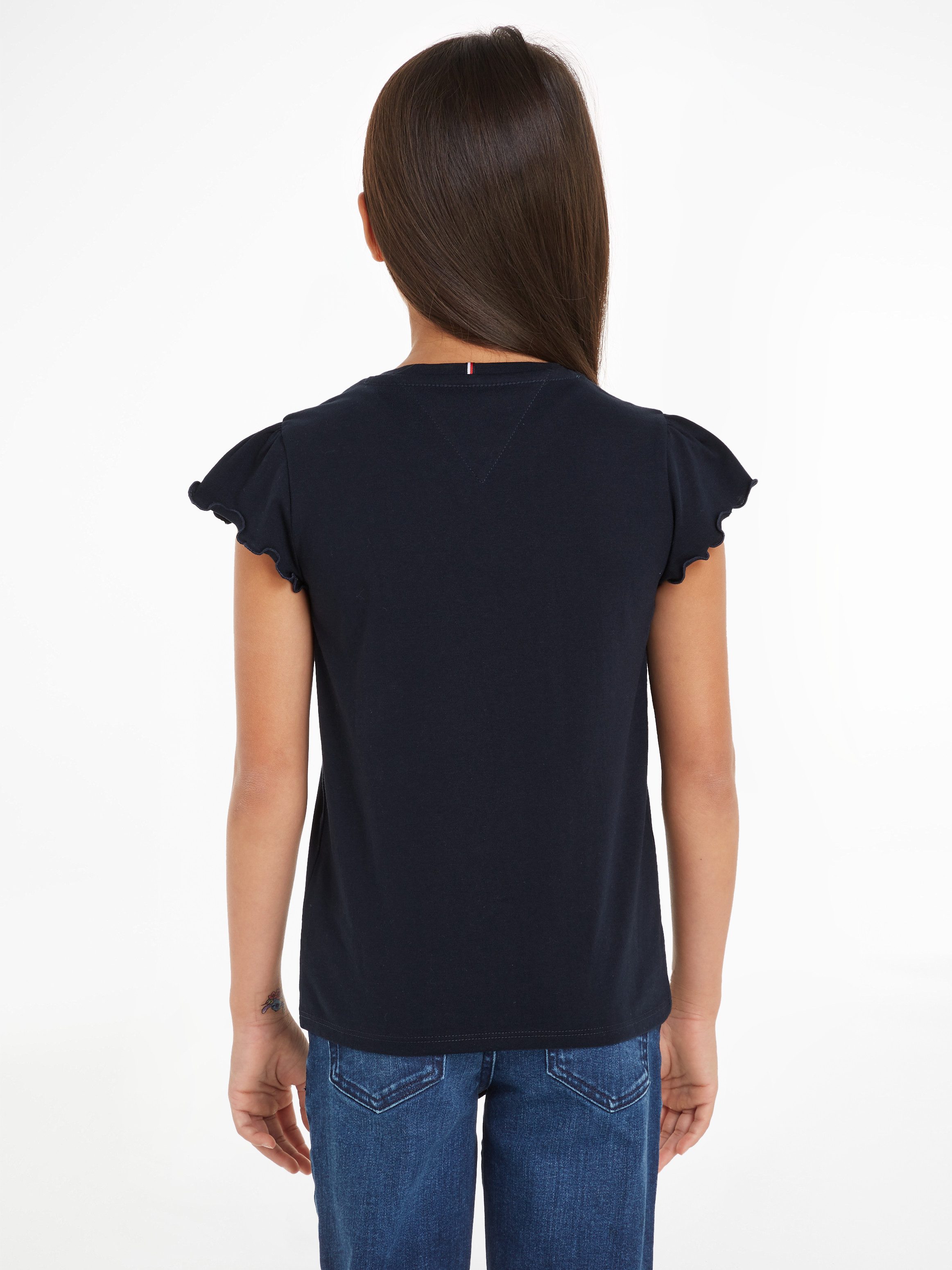Tommy Hilfiger T-shirt ESSENTIAL RUFFLE SLEEVE TOP