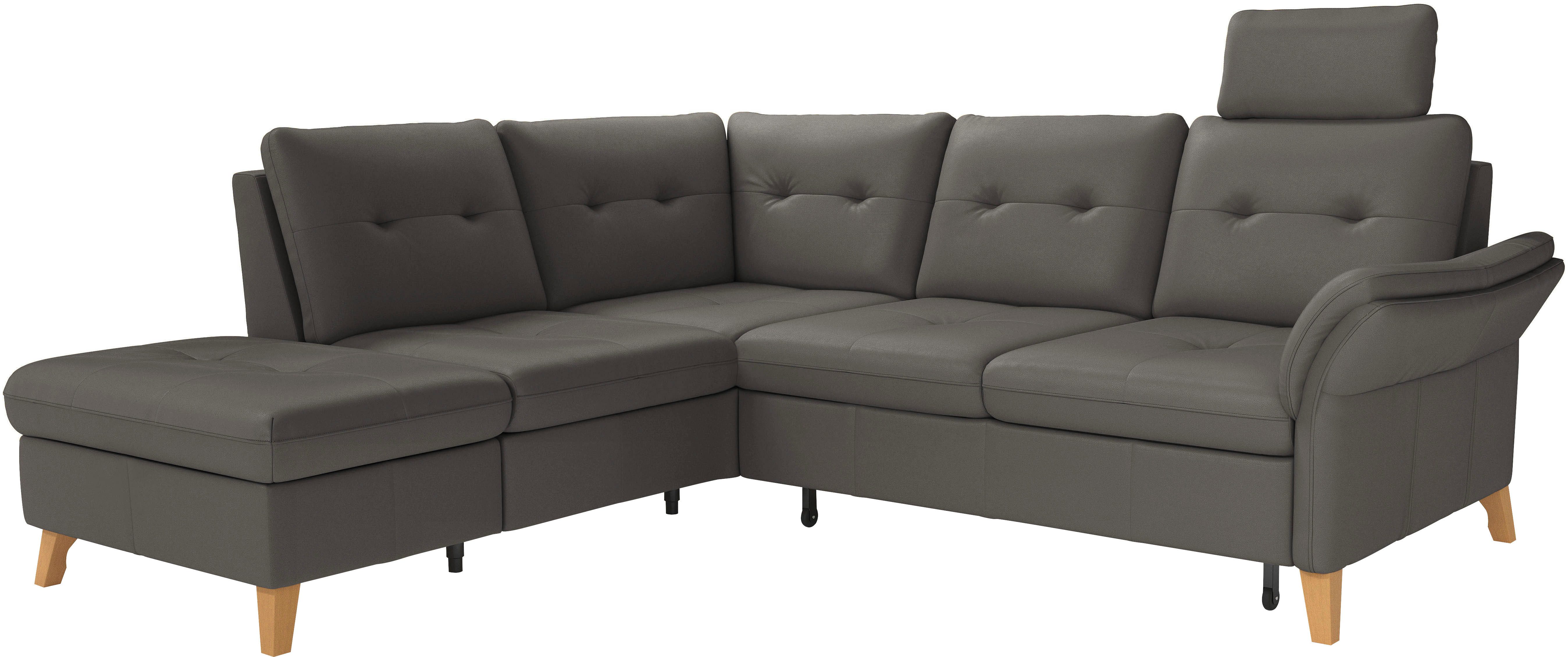 sit&more Hoekbank Göteborg inclusief zitdiepteverstelling, optioneel met bedfunctie & bedlade