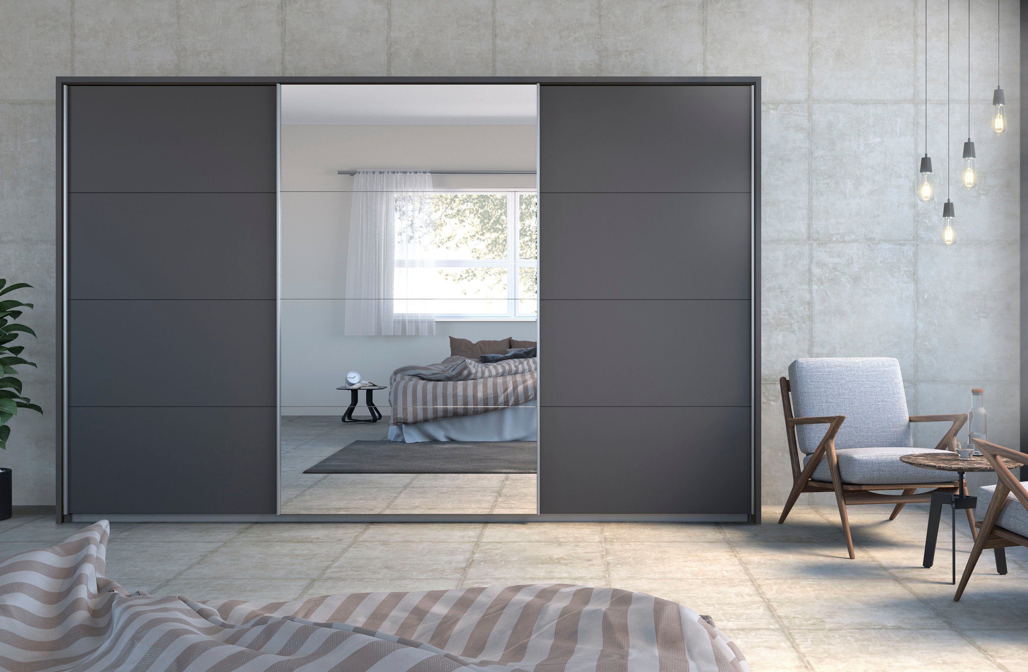 rauch Zweefdeurkast Kledingkast TOMA met passe-partout incl. rek inzet en extra legplanken made in germany