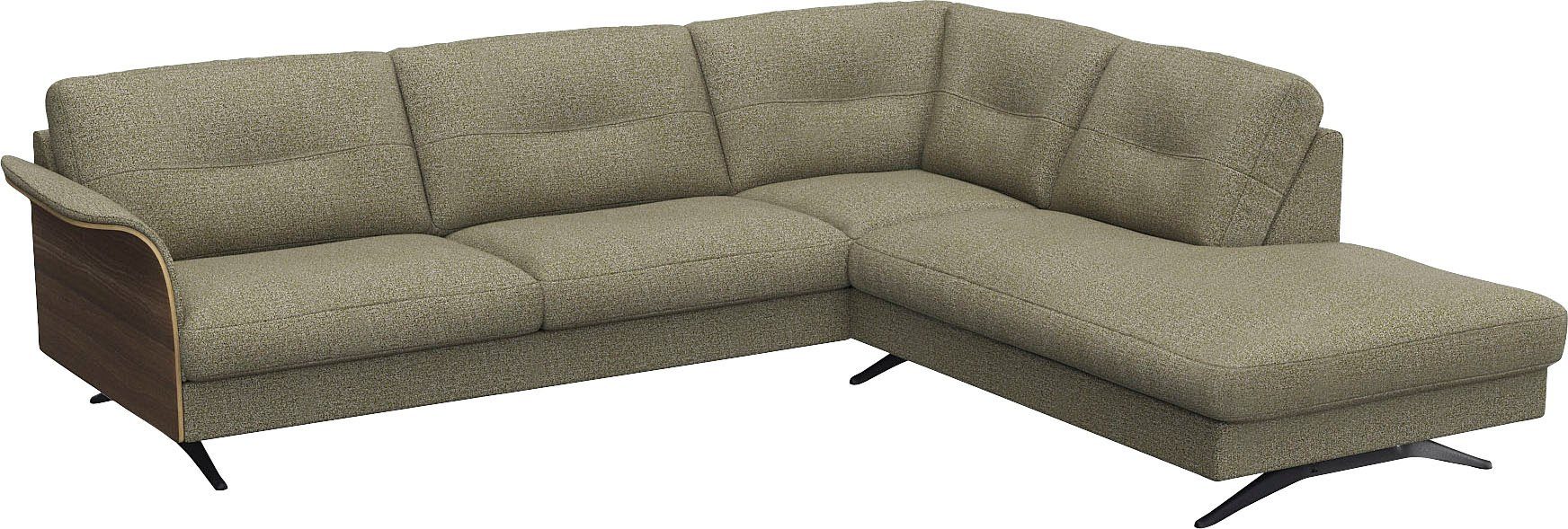 FLEXLUX Hoekbank Glow comfortabel en comfortabel door hoogwaardige zitconstructie, L-vorm