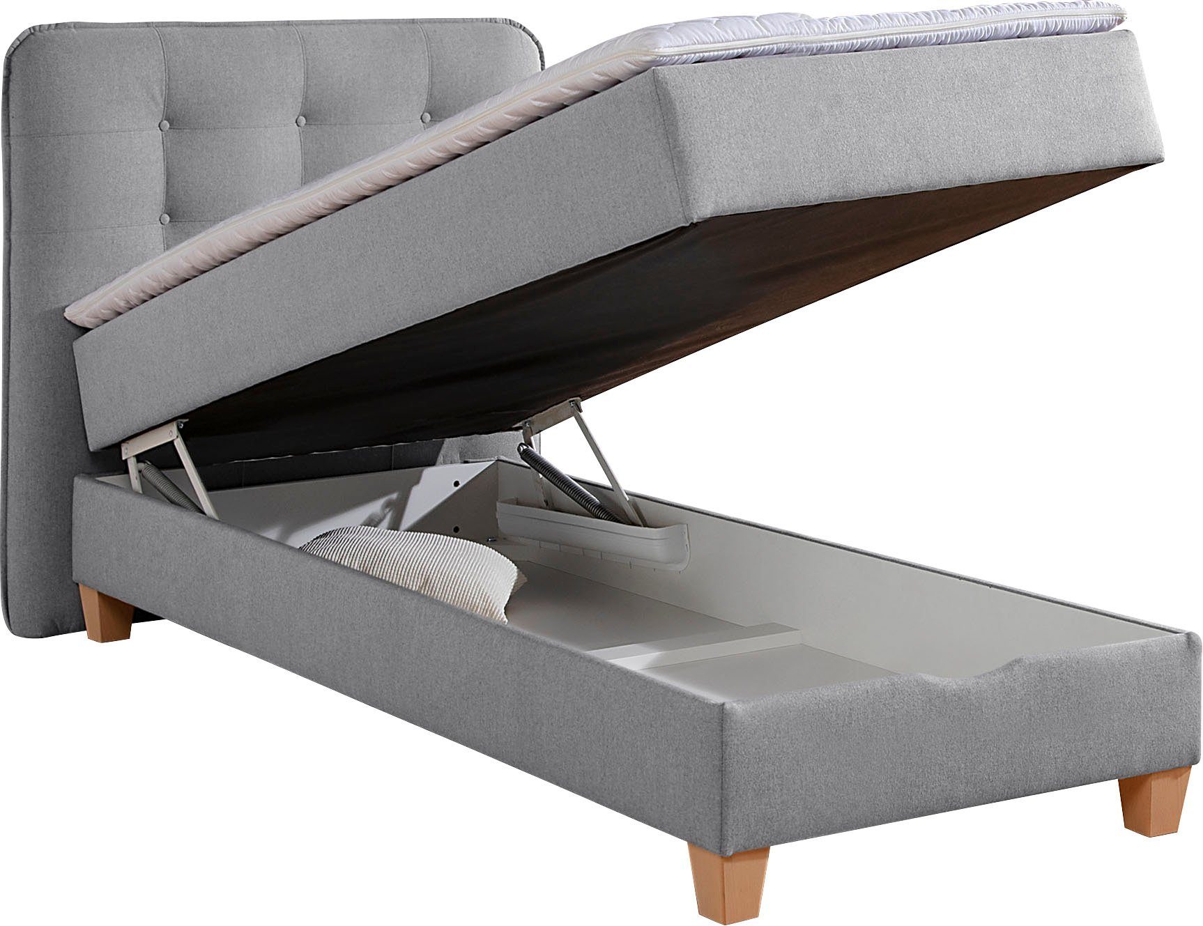 Home affaire Boxspring inclusief topmatras van koudschuim en bedkist