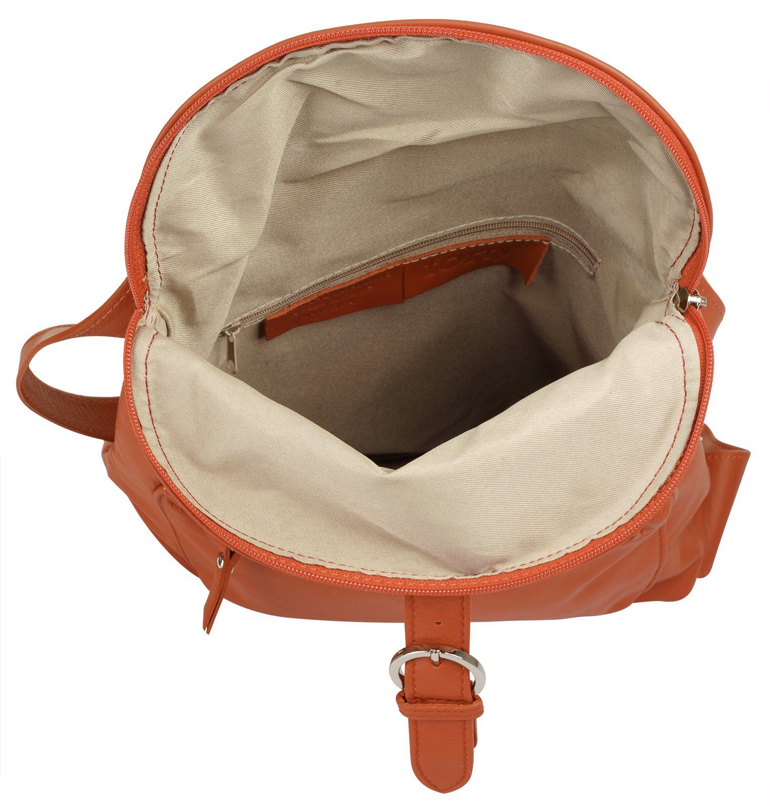 Forty Degrees Rugzak echt leer, made in italy