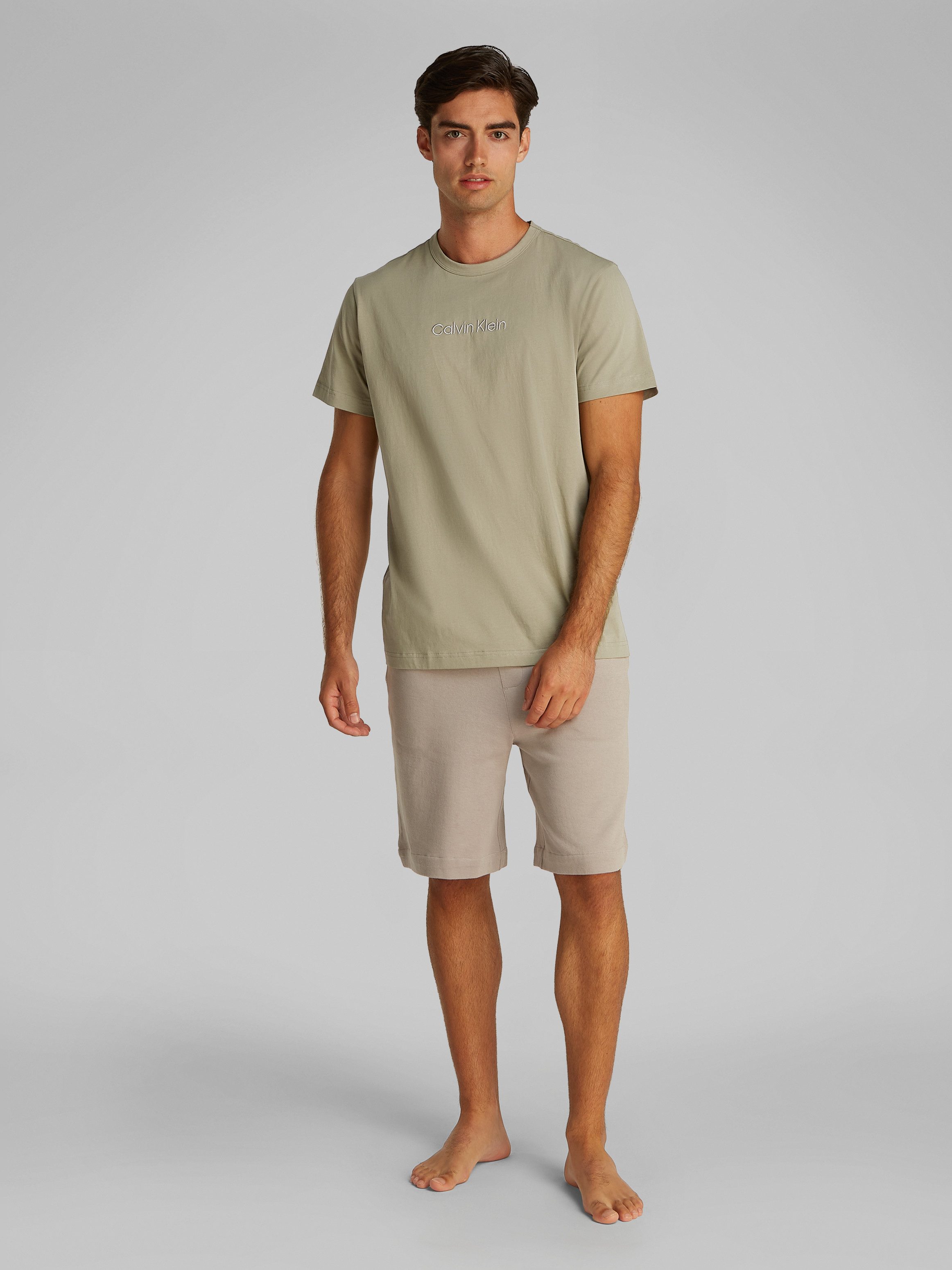 Calvin Klein T-shirt S/S CREW NECK met logo-opschrift