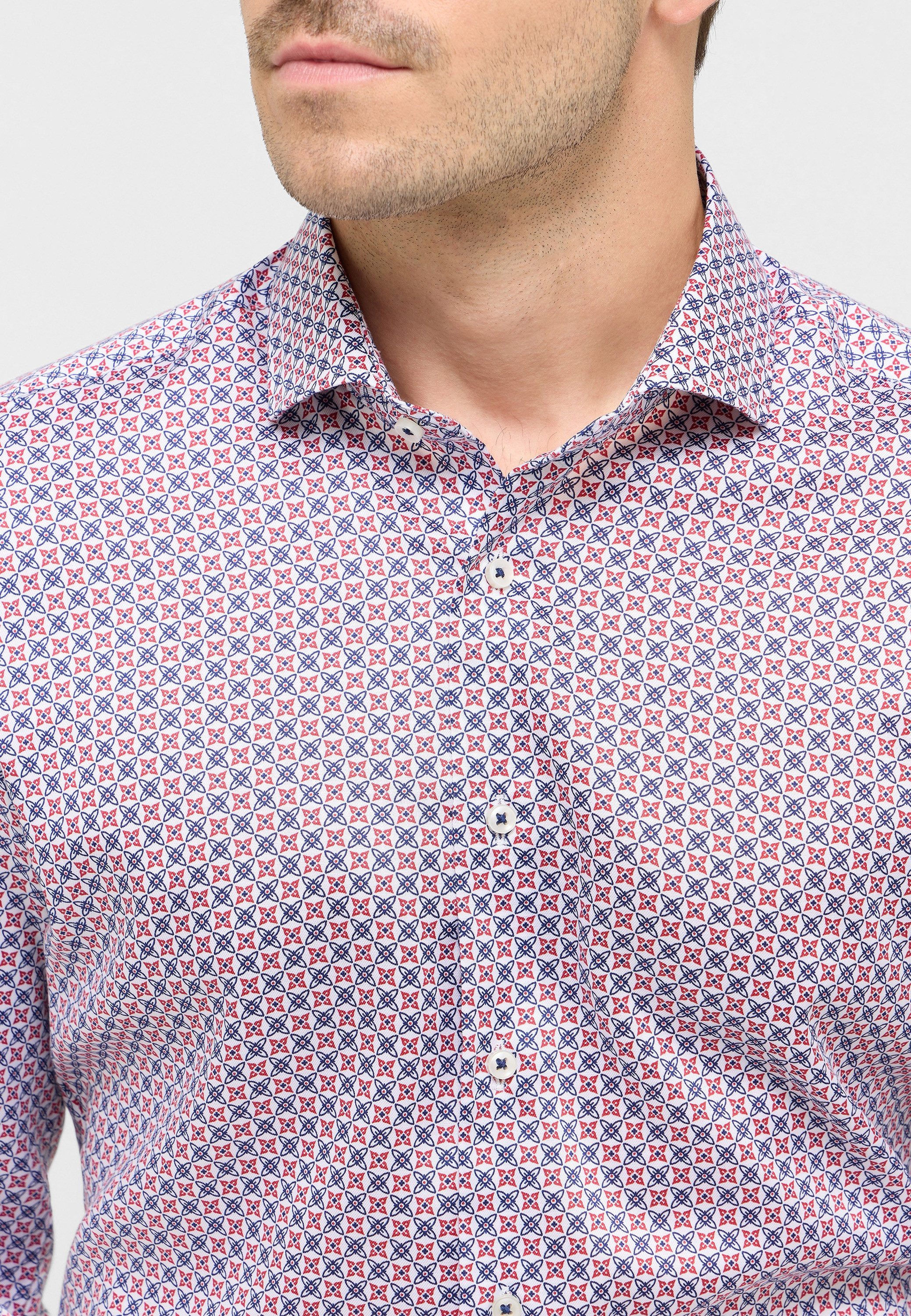 Eterna Overhemd met lange mouwen Slim fit EASY IRON (gemakkelijk te strijken)