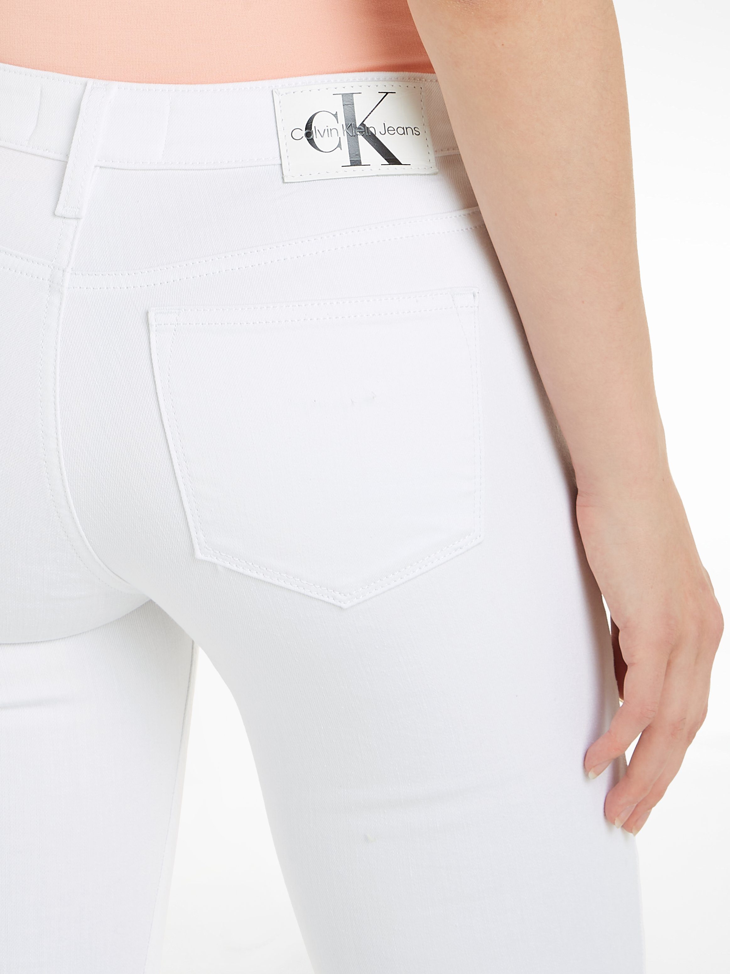 Calvin Klein Skinny fit jeans Mid rise skinny in een klassiek 5-pocketsmodel