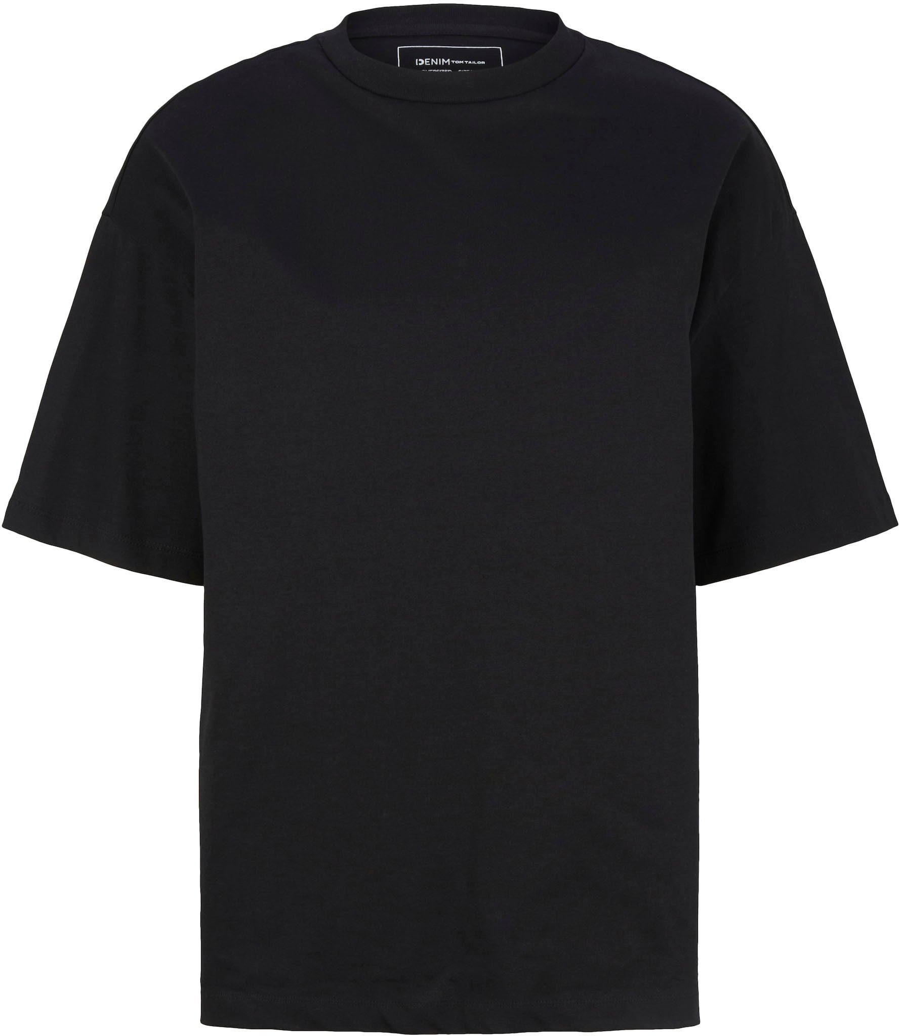 Tom Tailor Denim T-shirt in oversized pasvorm