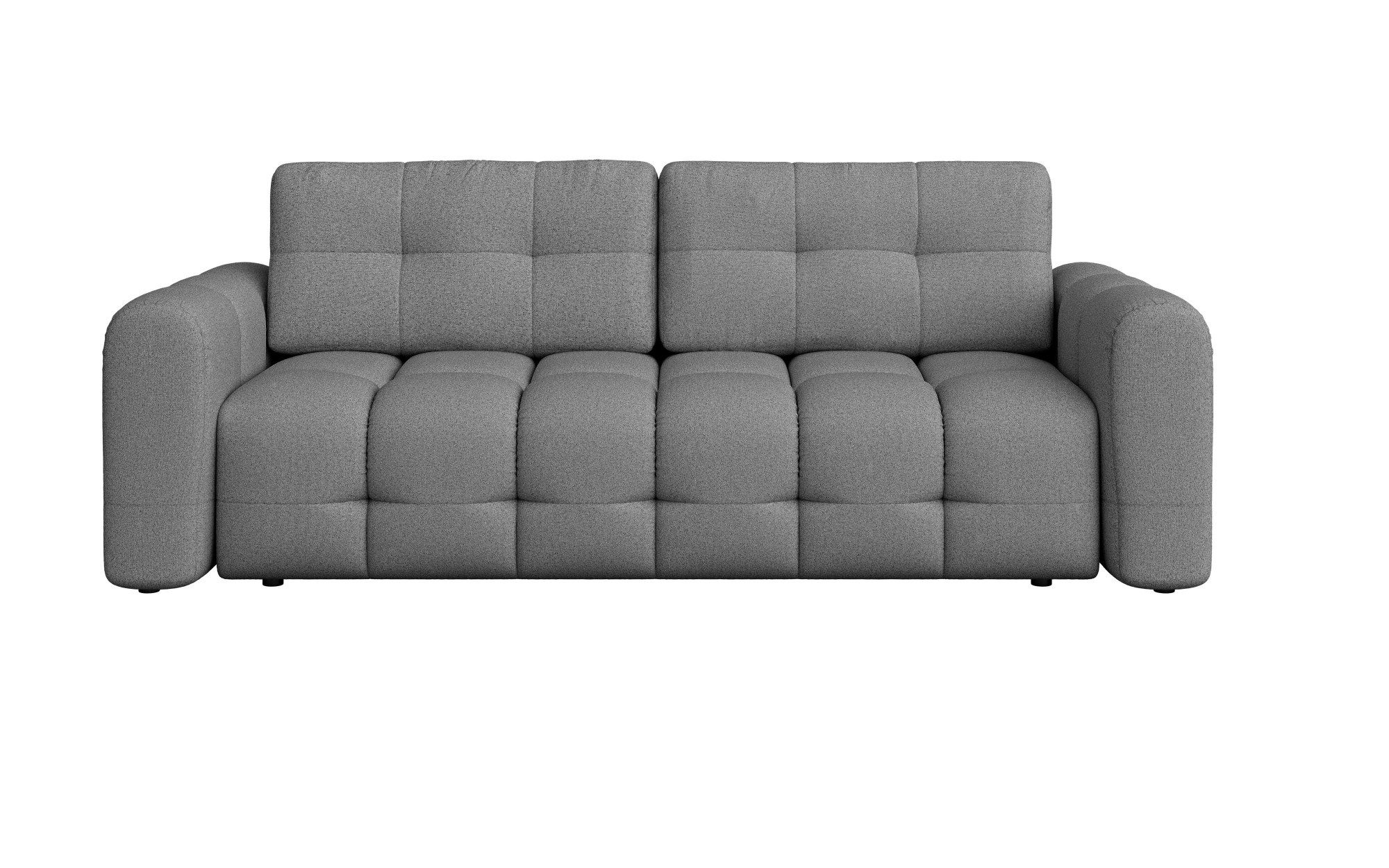 INOSIGN 3-zitsbank Manilla, optioneel met bedfunctie, B/D/H 265/117/91 cm met golfondersteuning, in verschillende materialen en kleuren