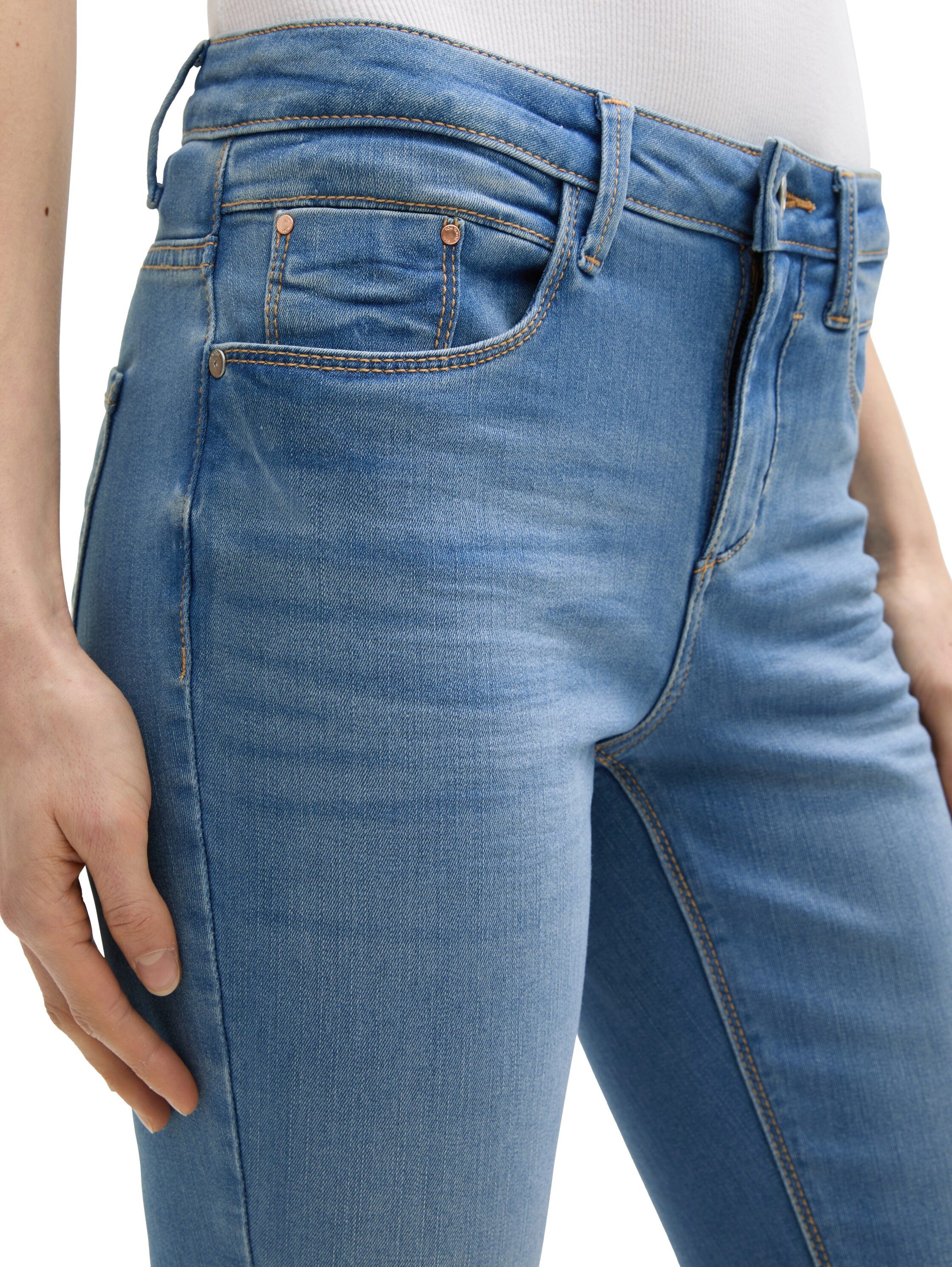 Tom Tailor Skinny fit jeans in blauwe wassing