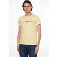 tommy hilfiger t-shirt tommy logo tee geel