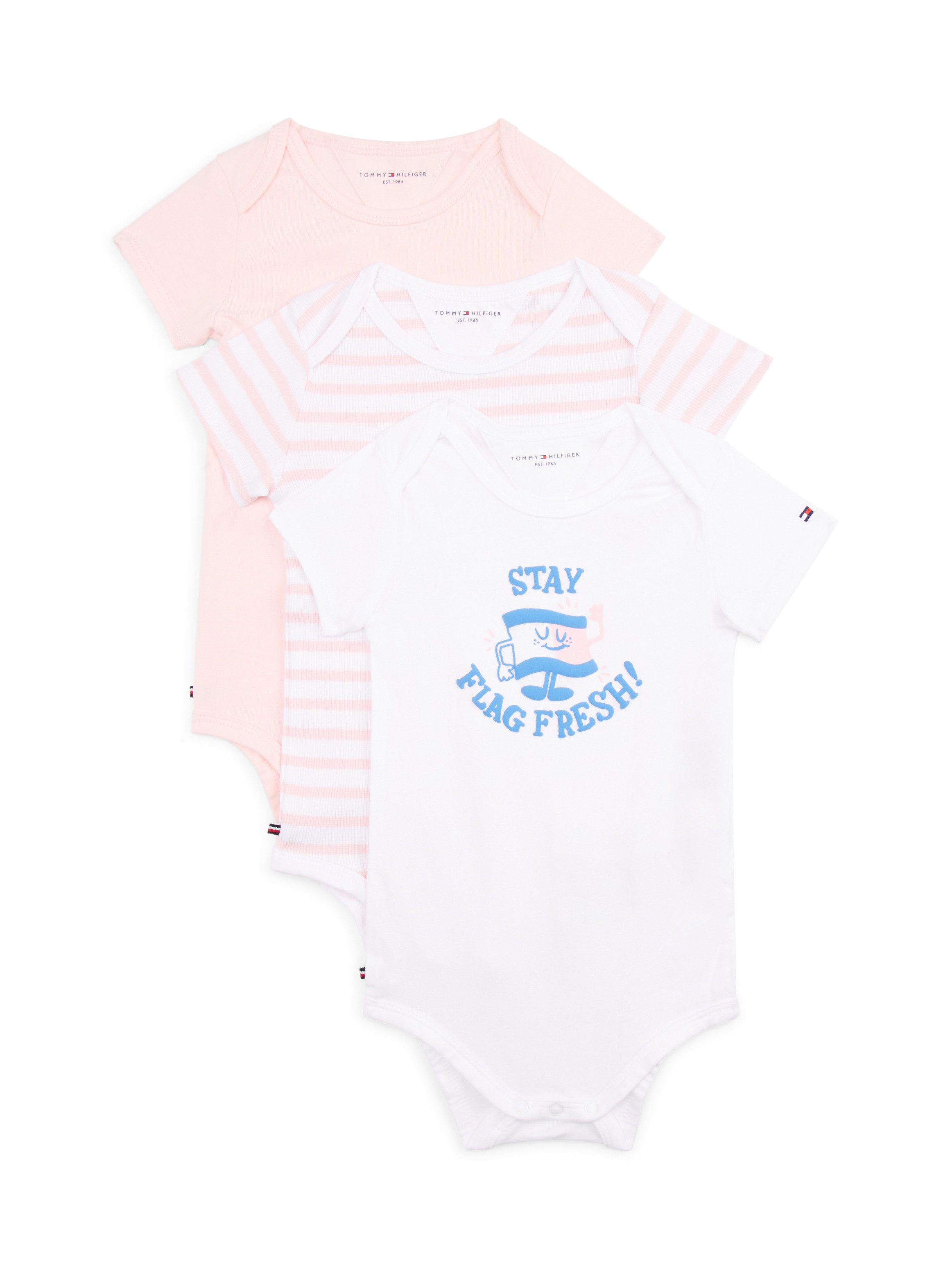 Tommy Hilfiger Body met korte mouwen 3 PACK BODY SS GIFTBOX (3-delig, Set van 3)