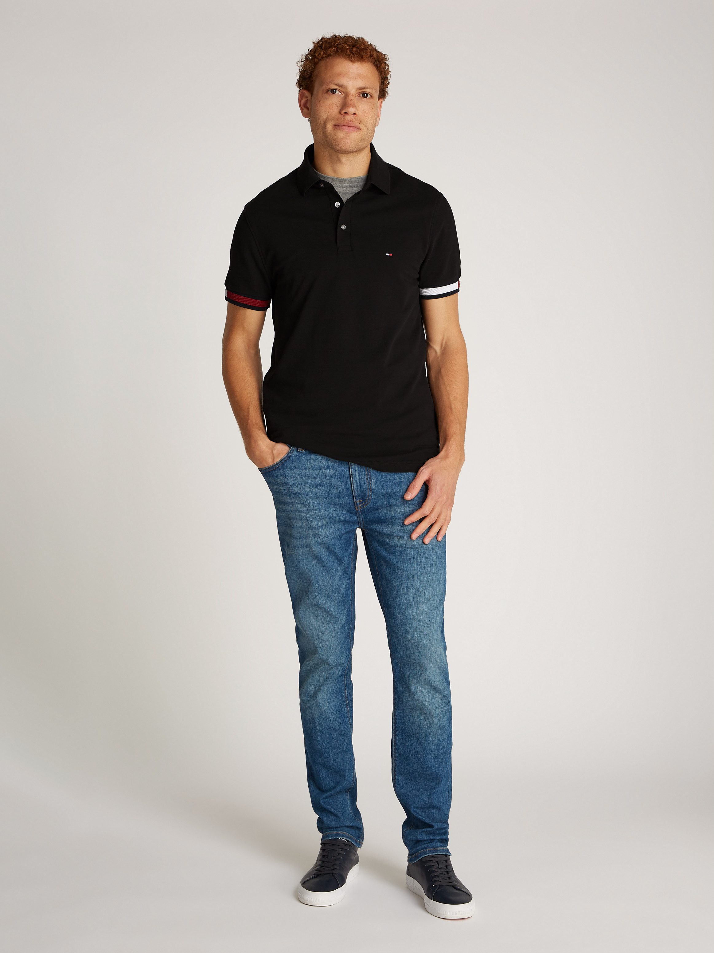 Tommy Hilfiger Poloshirt FLAG CUFF SLIM POLO