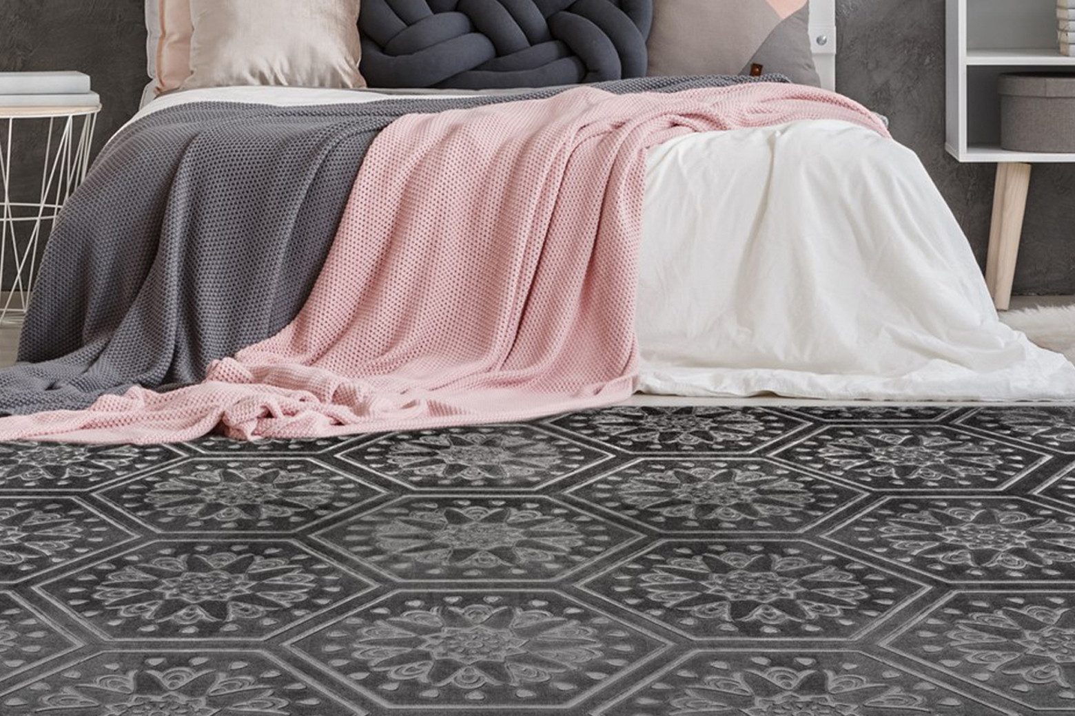 my home Vloerkleed Stina Reliëfeffect, met motief, vloerkleden