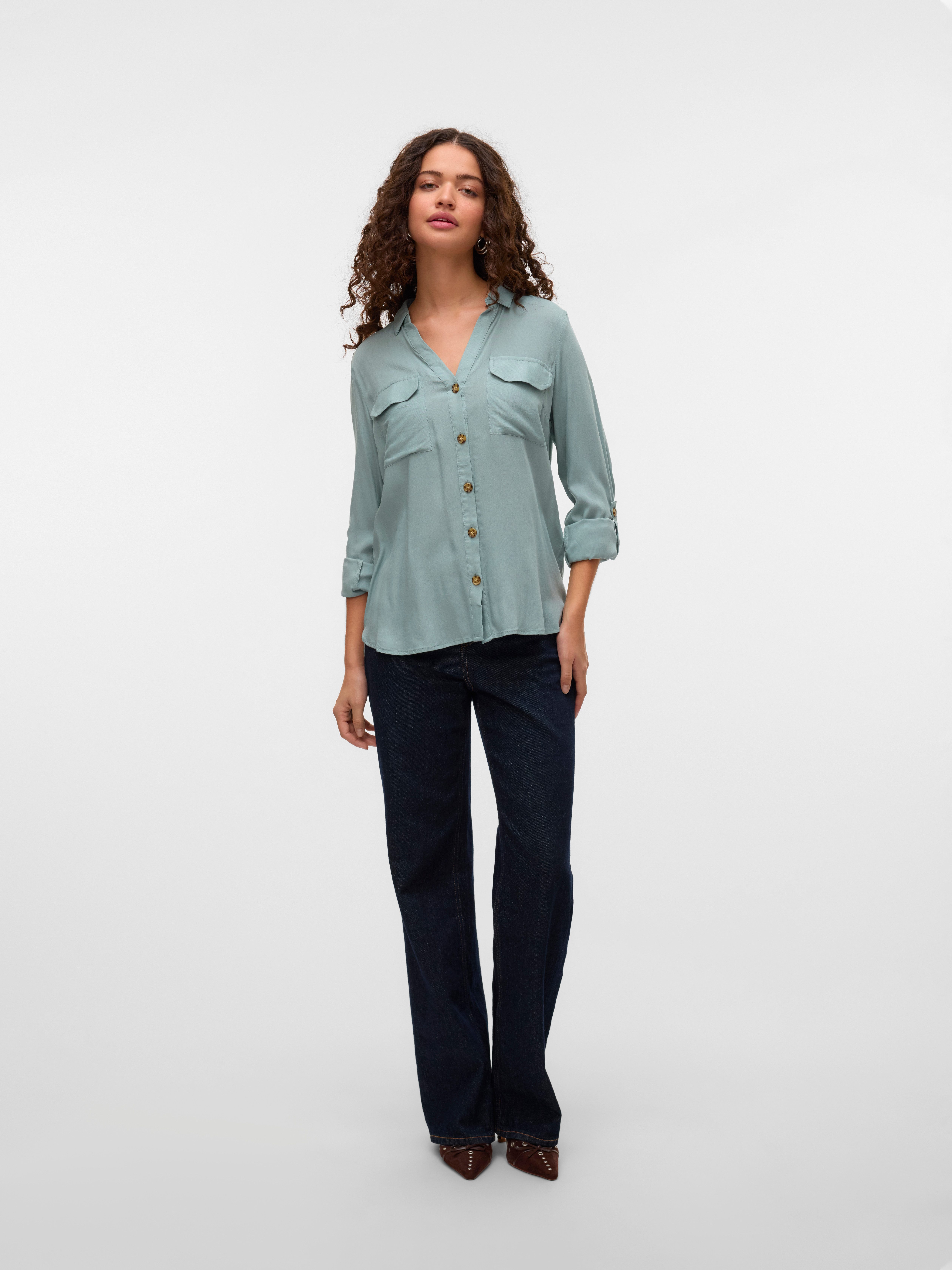 Vero Moda Overhemdblouse VMBUMPY L/S SHIRT NEW WVN GA NOOS
