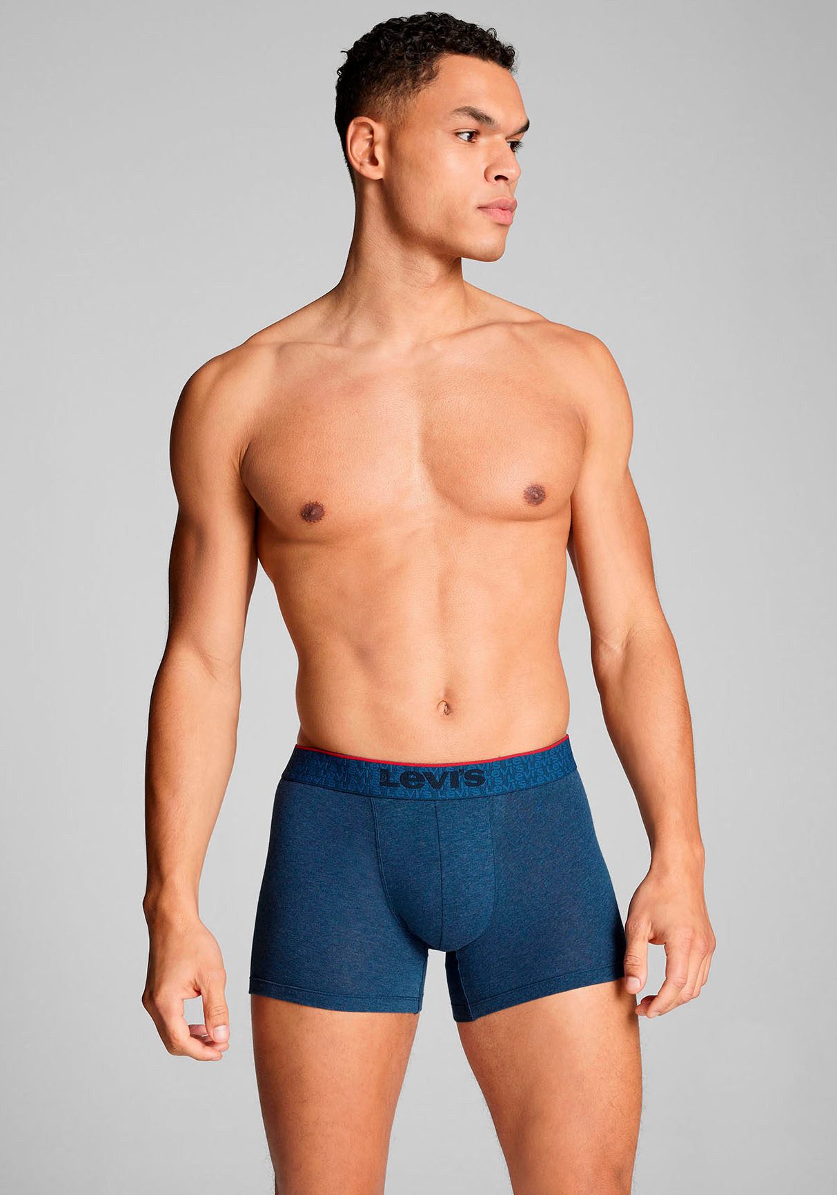 Levi's® Boxershort met kleuraccent webgummiband (Set van 2)
