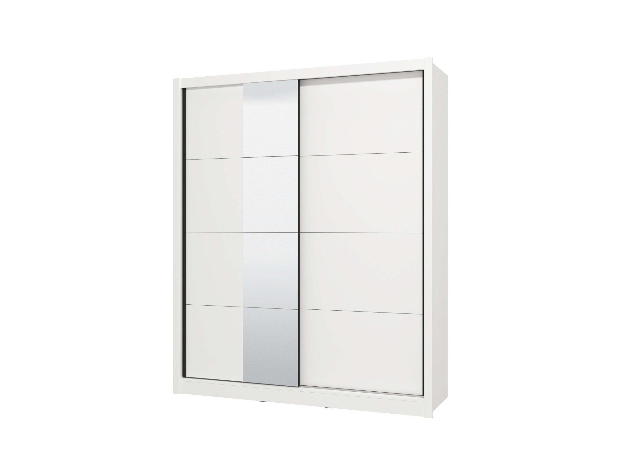 INOSIGN Schuifdeurkast Albi, slaapkamerkast, linnenkast in cashmere of wit Kledingkast met spiegel MET binneninrichting, FSC®-gecertificeerd