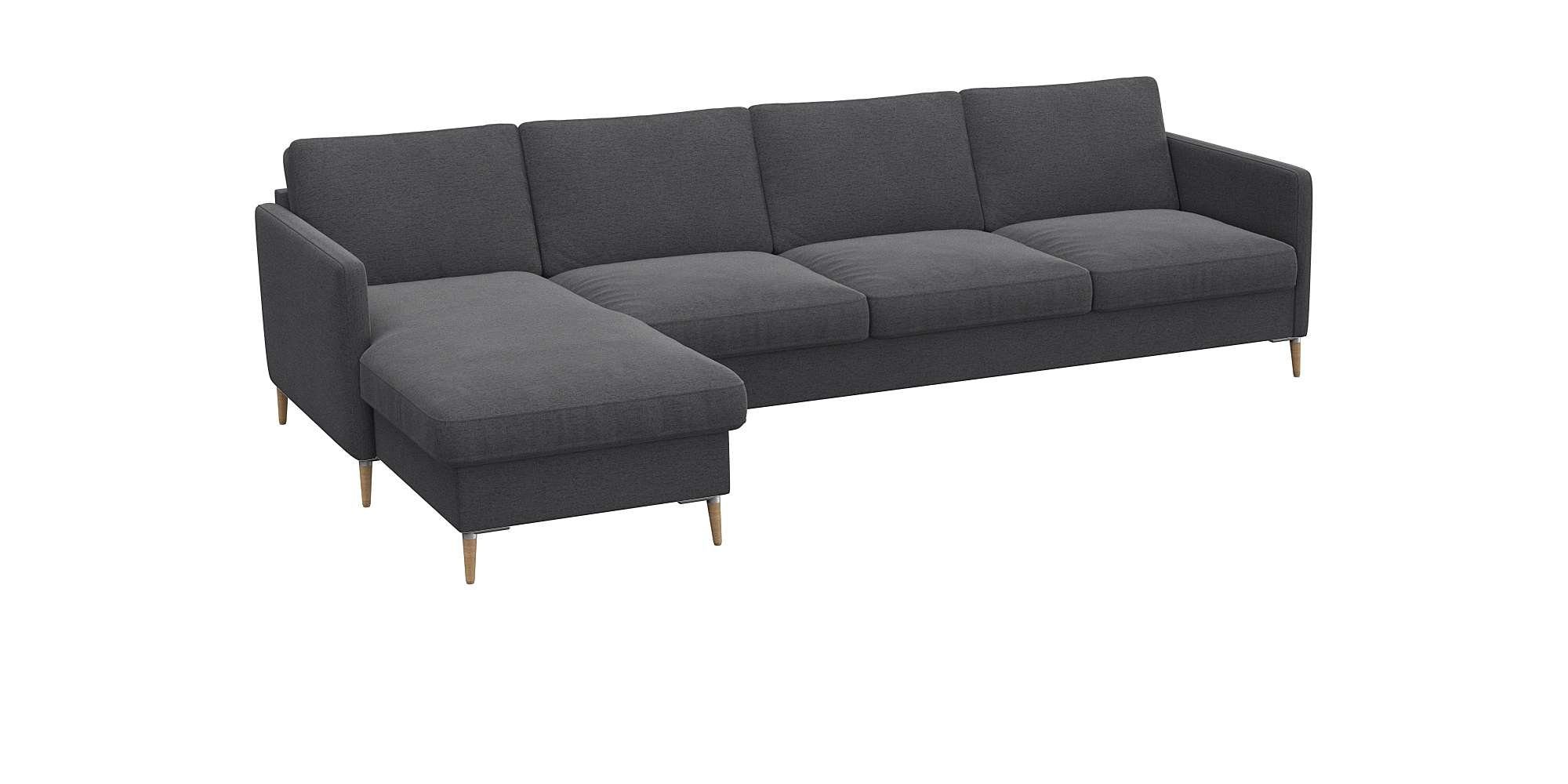 FLEXLUX Hoekbank Fiore, super zitcomfort door koudschuim in de zitting, L-vorm