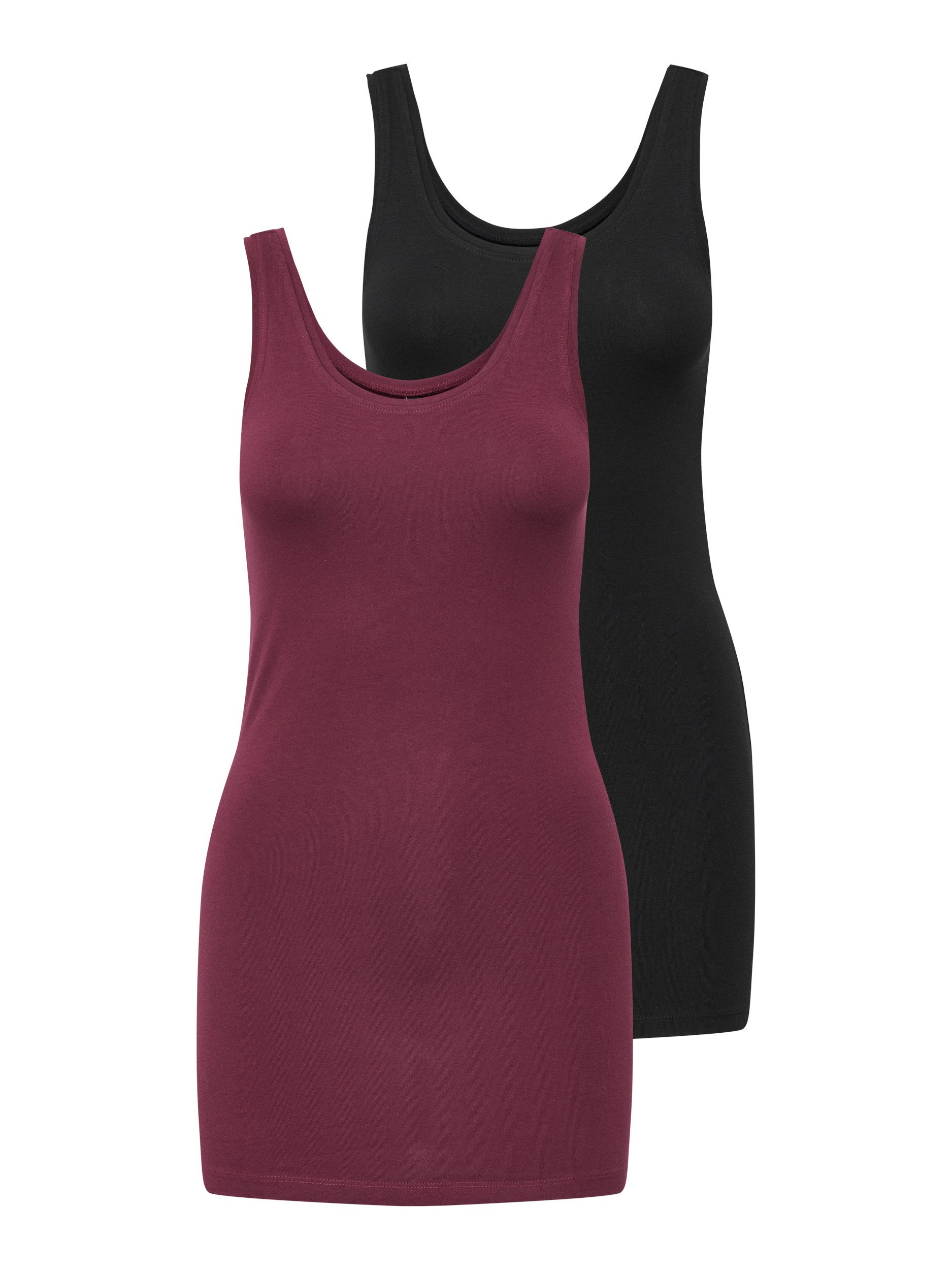 Only Tanktop ONLLIVE LOVE NEW LONG TT 2PACK NOOS (2-delig, Set van 2)