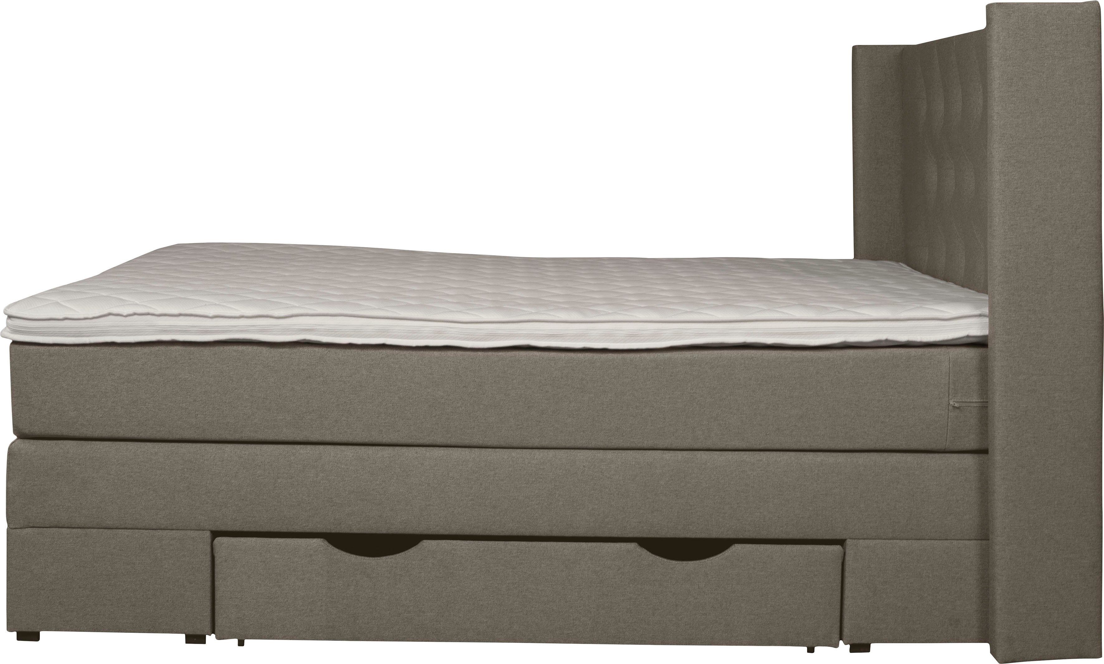 Places of Style Boxspring Elegance met mooie capitonnage, in de hardheden h2 & h3, inclusief laden