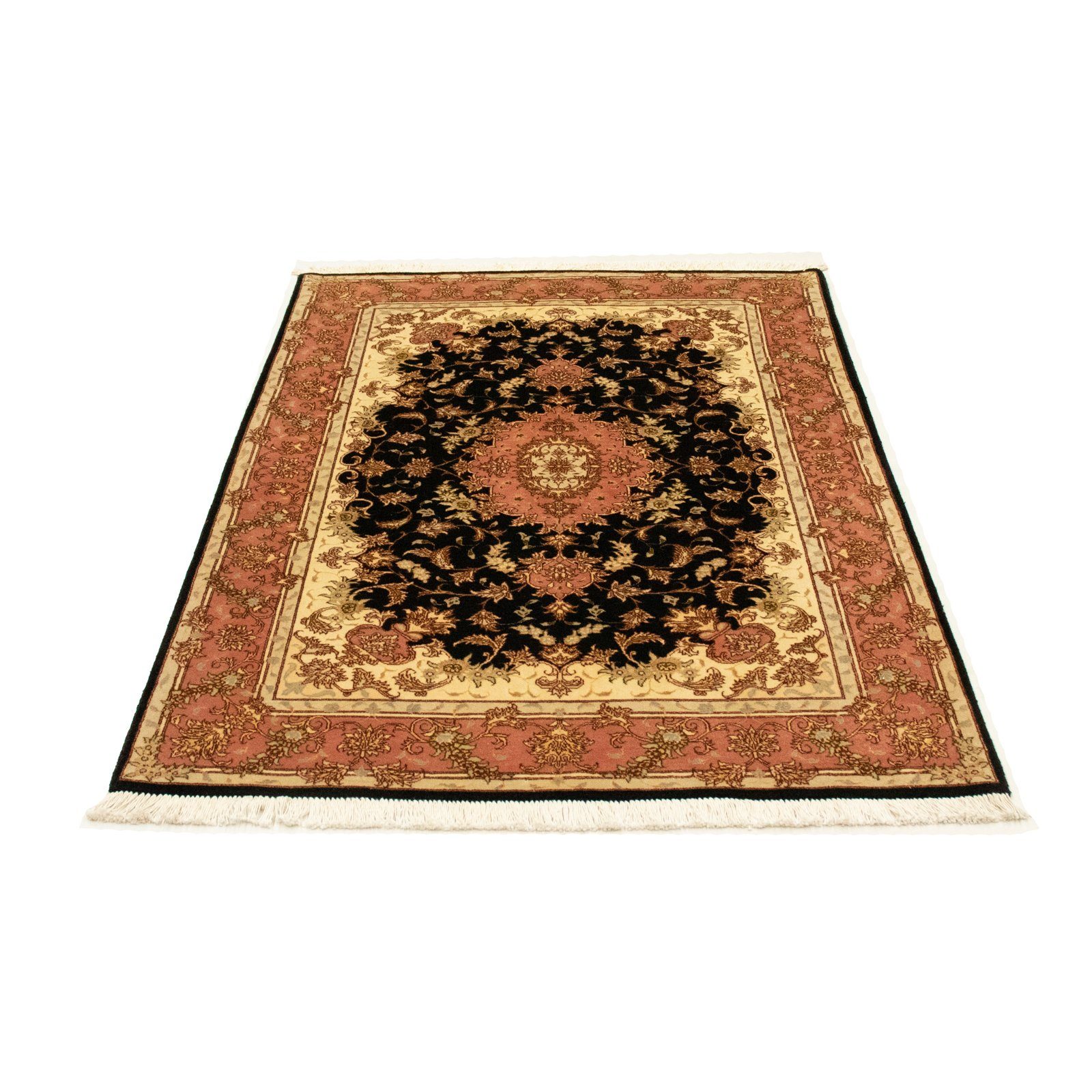 morgenland Vloerkleed Täbriz 50 Raj vloerkleed met de hand geknoopt donkerblauw handgeknoopt