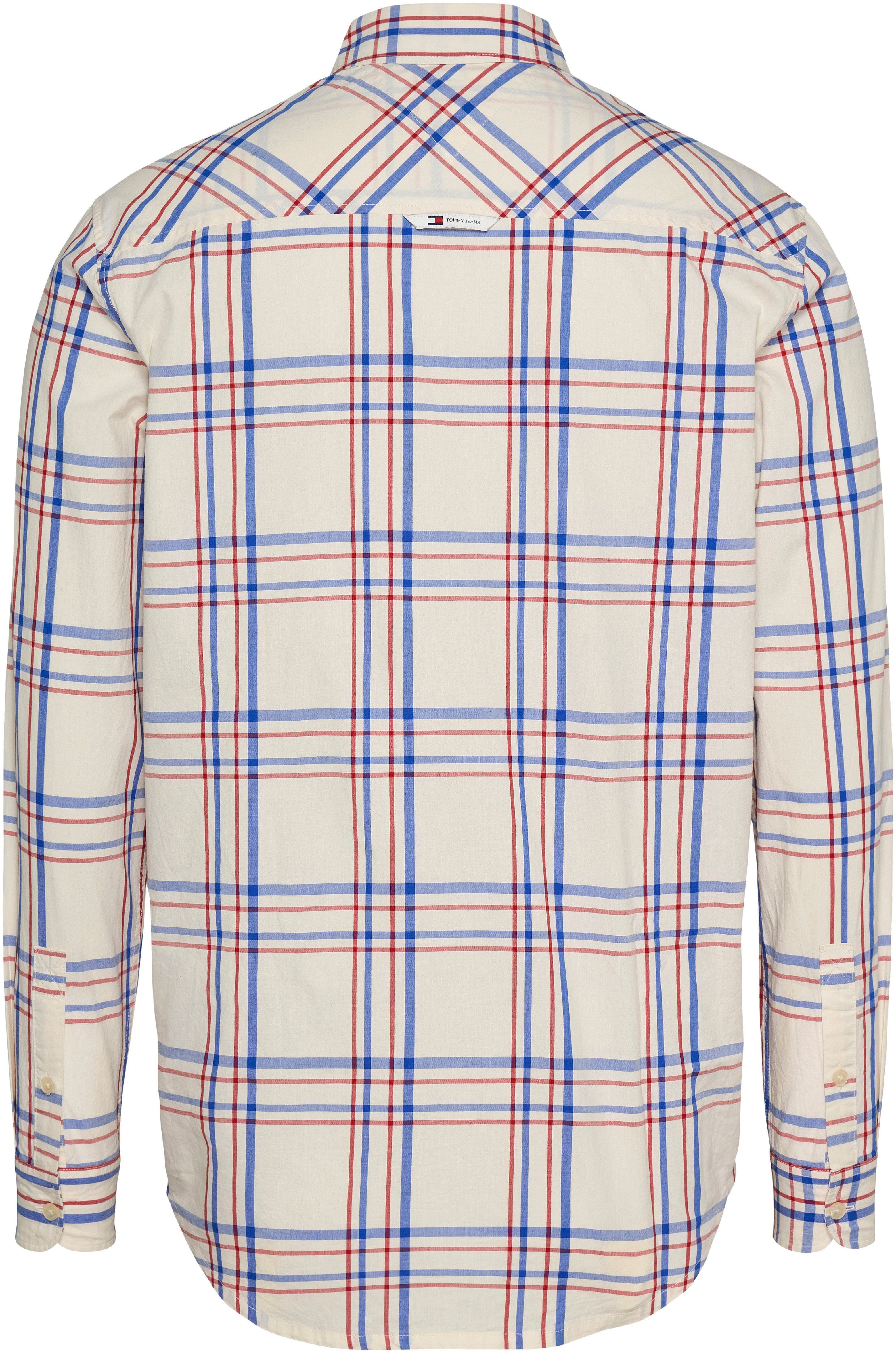 TOMMY JEANS Overhemd met lange mouwen TJM REG POPLIN CHECK SHIRT