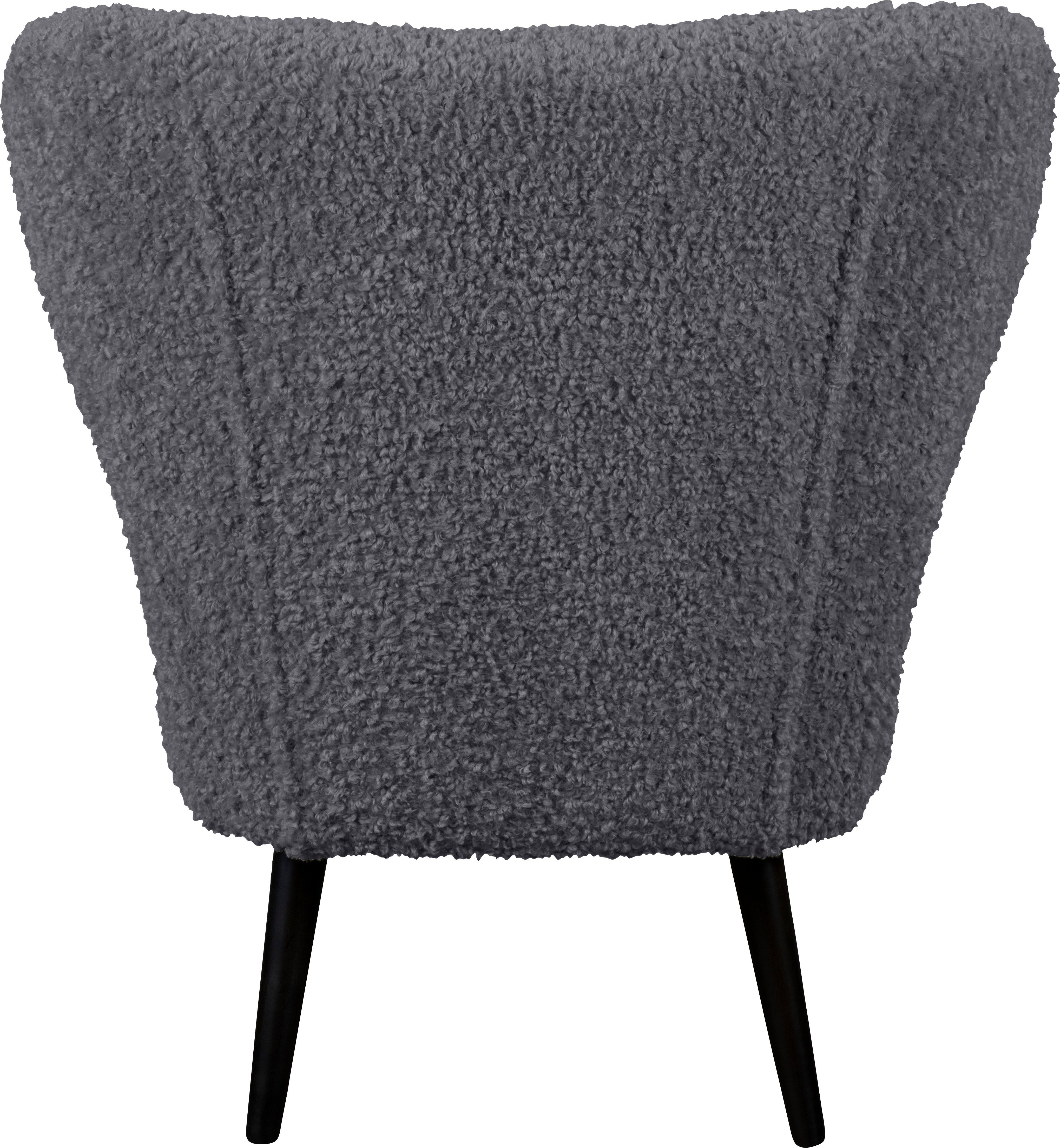 LeGer Home by Lena Gercke Fauteuil Dinah Knoopdetails op de achterkant, naar keuze met of zonder poef/voetenbank