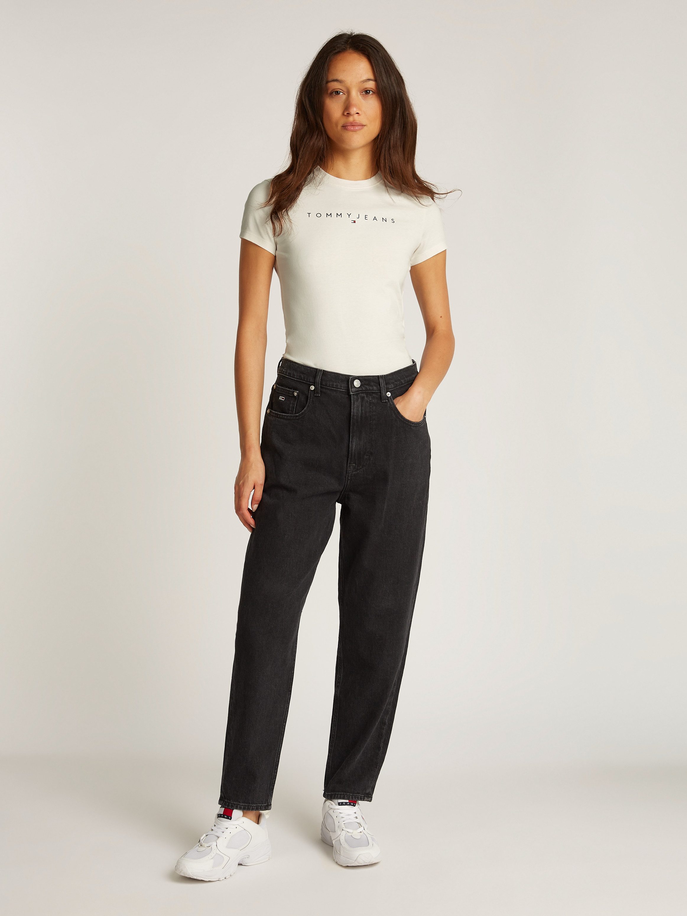 TOMMY JEANS T-shirt TJW SLIM LINEAR TEE EXT