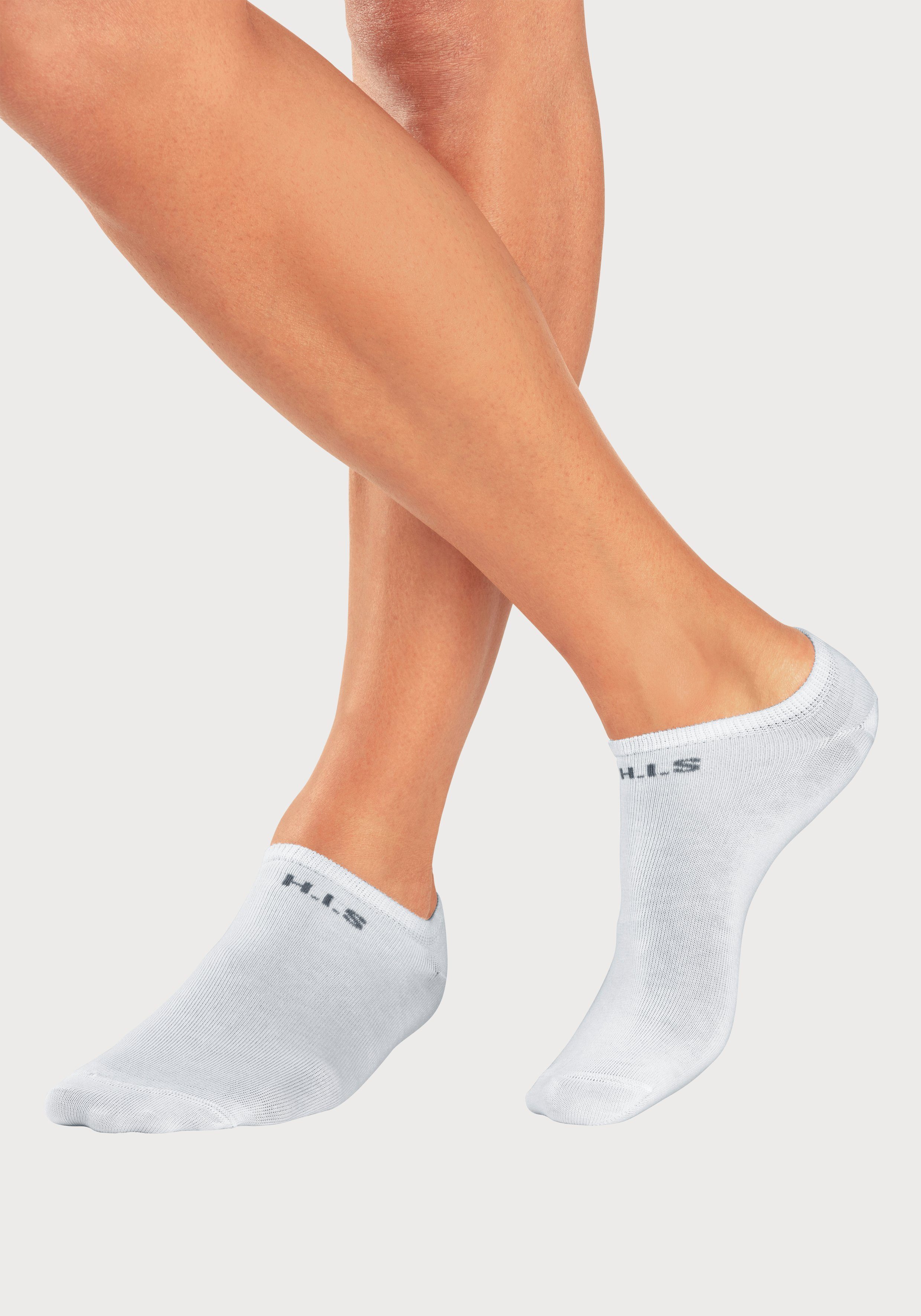 H.I.S Sneakersokken met ingebreid logo (set)