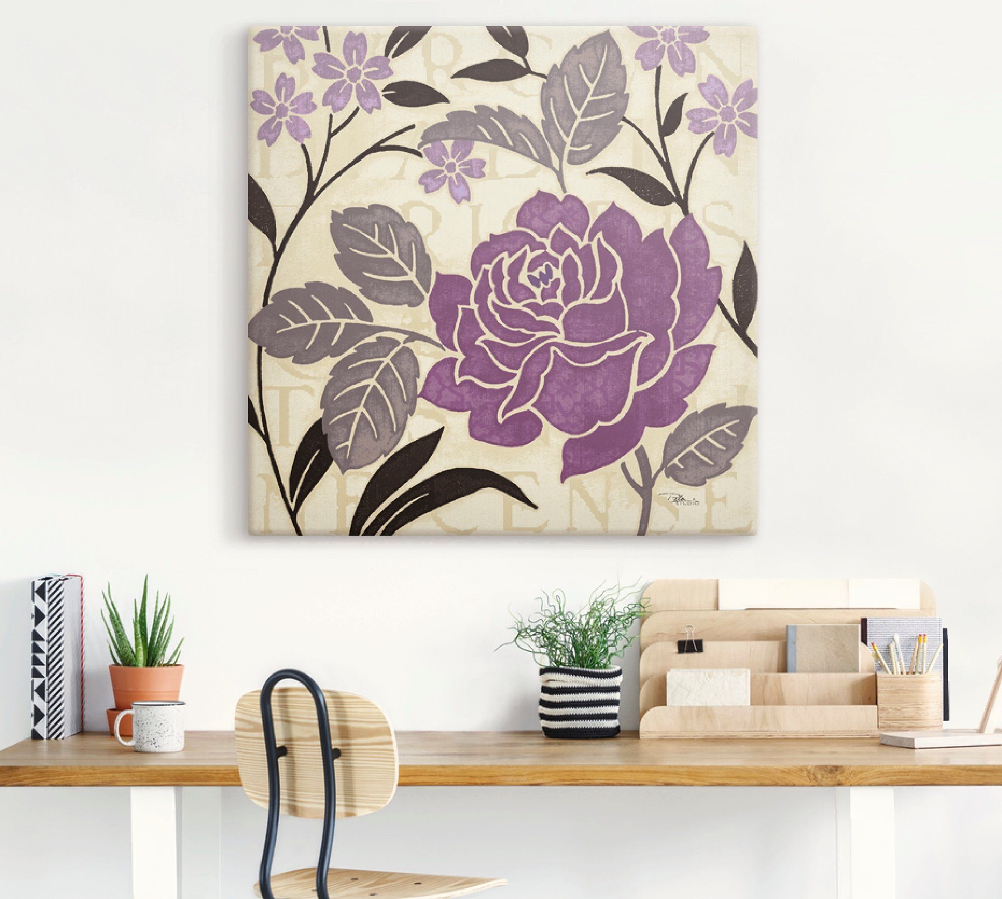 Artland Artprint op linnen Perfecte bloemblaadjes II