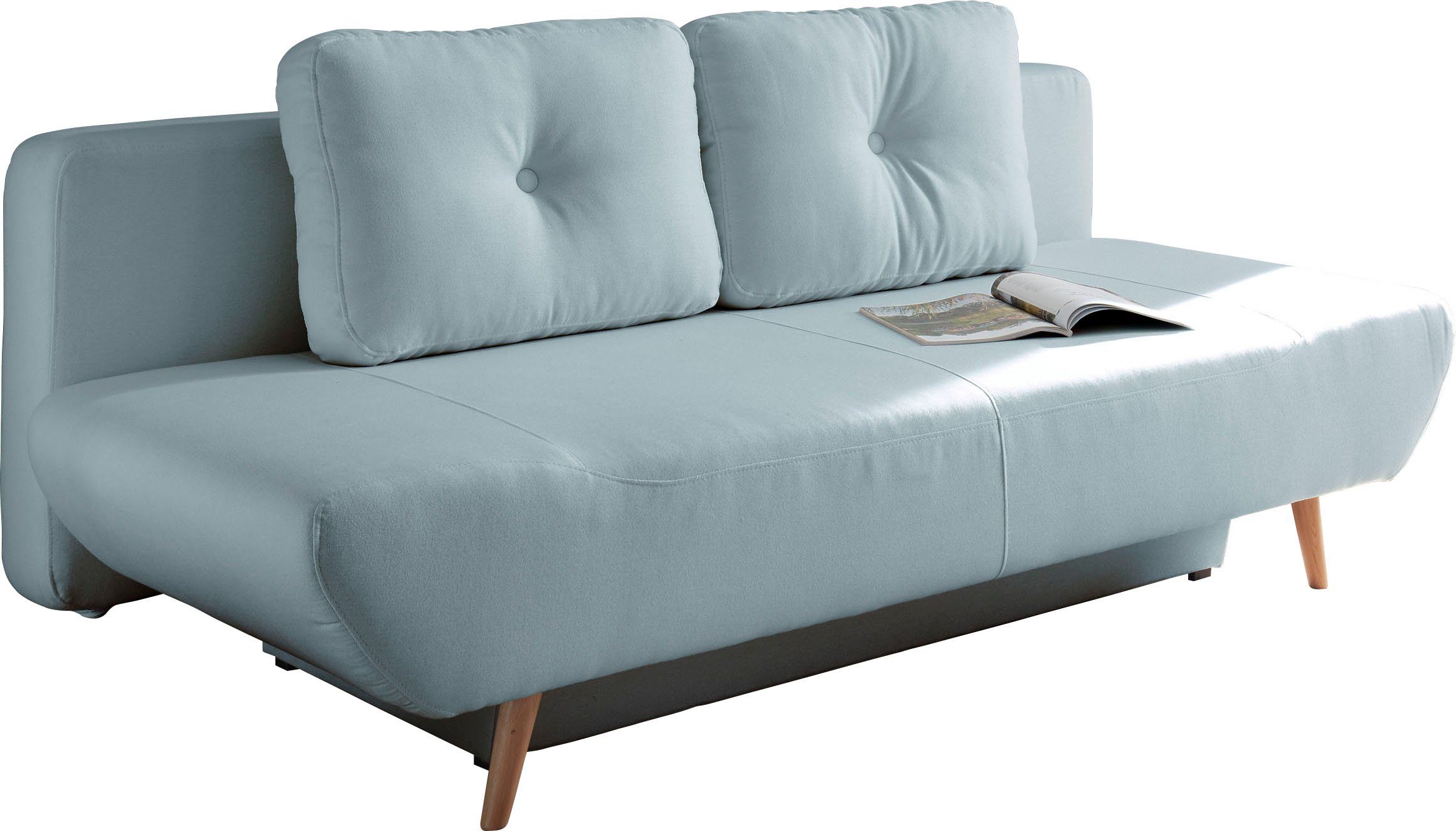 andas Slaapbank Segmon simpel in een comfortabel te bed veranderen, inclusief bedkist