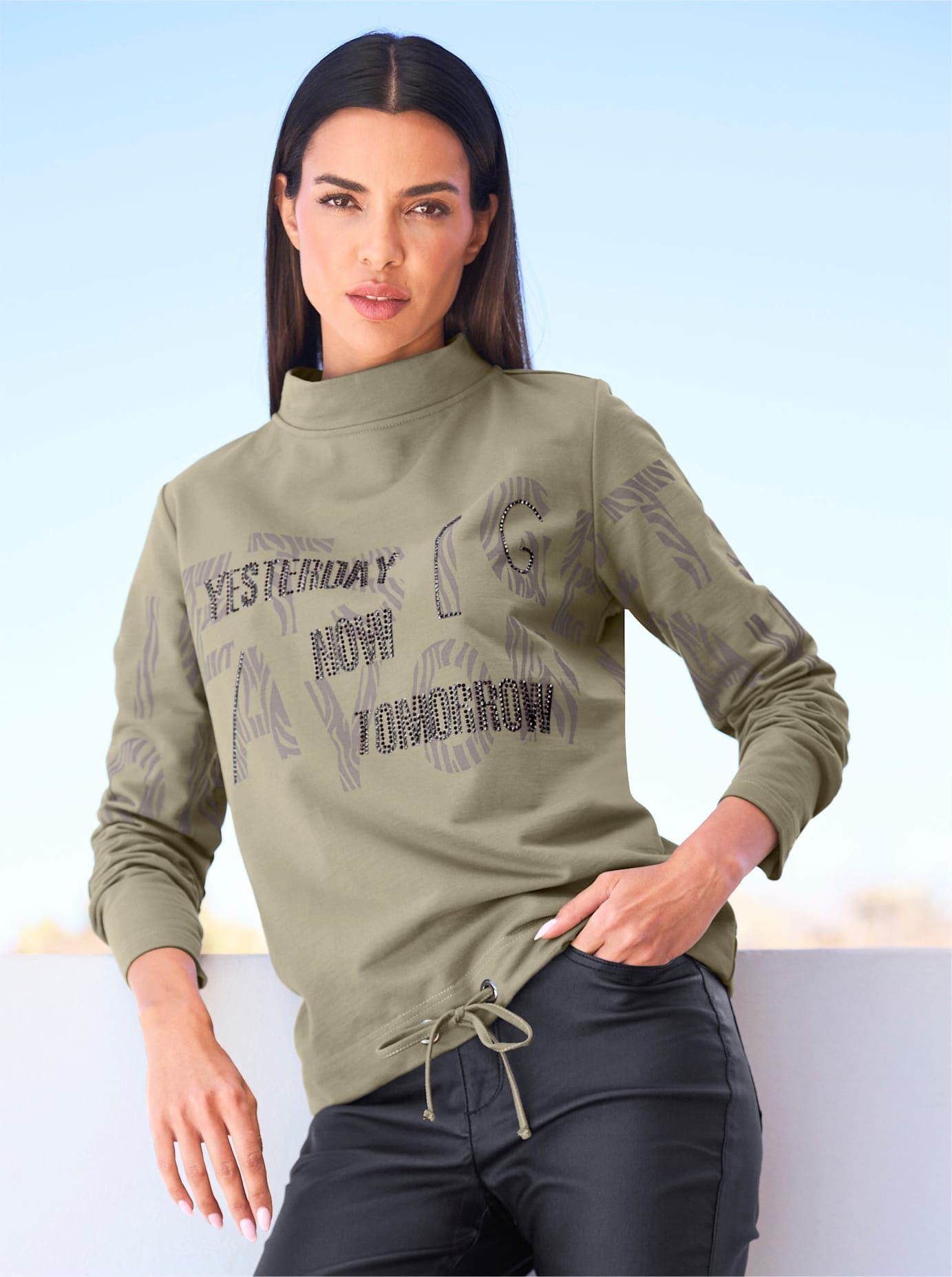 Heine Shirt met staande kraag Shirt (1-delig)