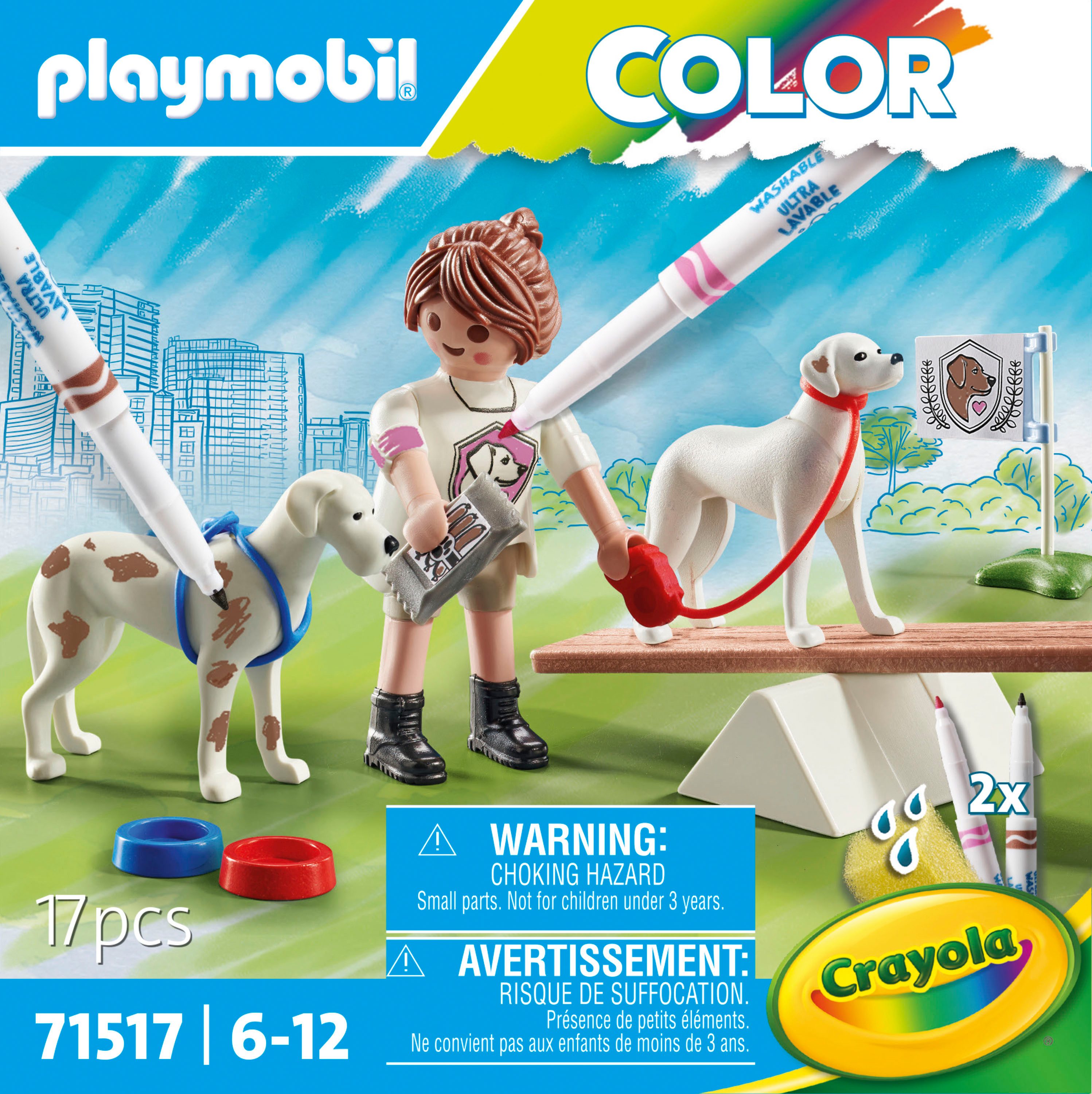 Playmobil® Constructie-speelset Hondentraining (71517), Color (17-delig)