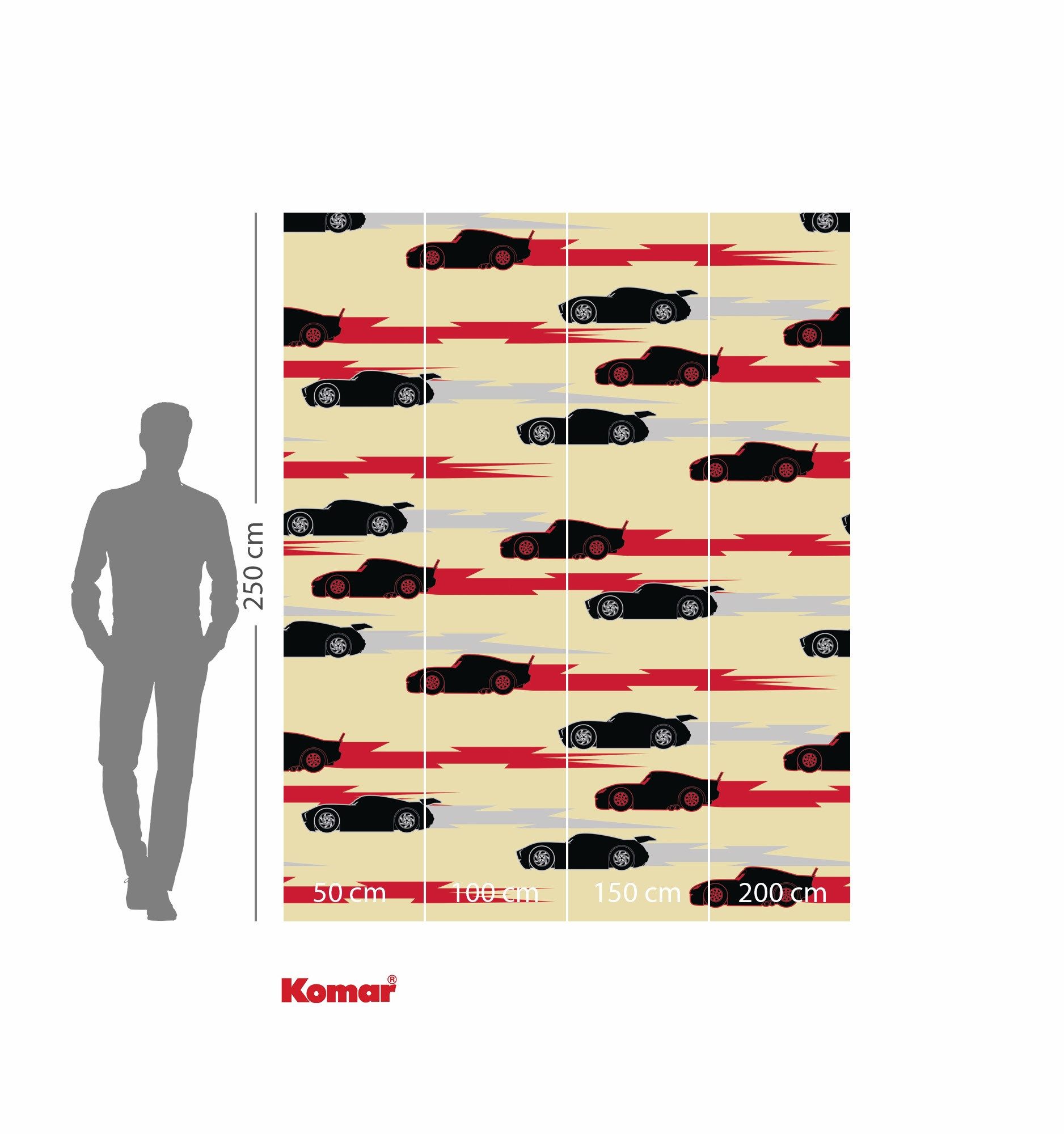 Komar Kinderbehang Disney and Pixar Cars Pattern (1 stuk)