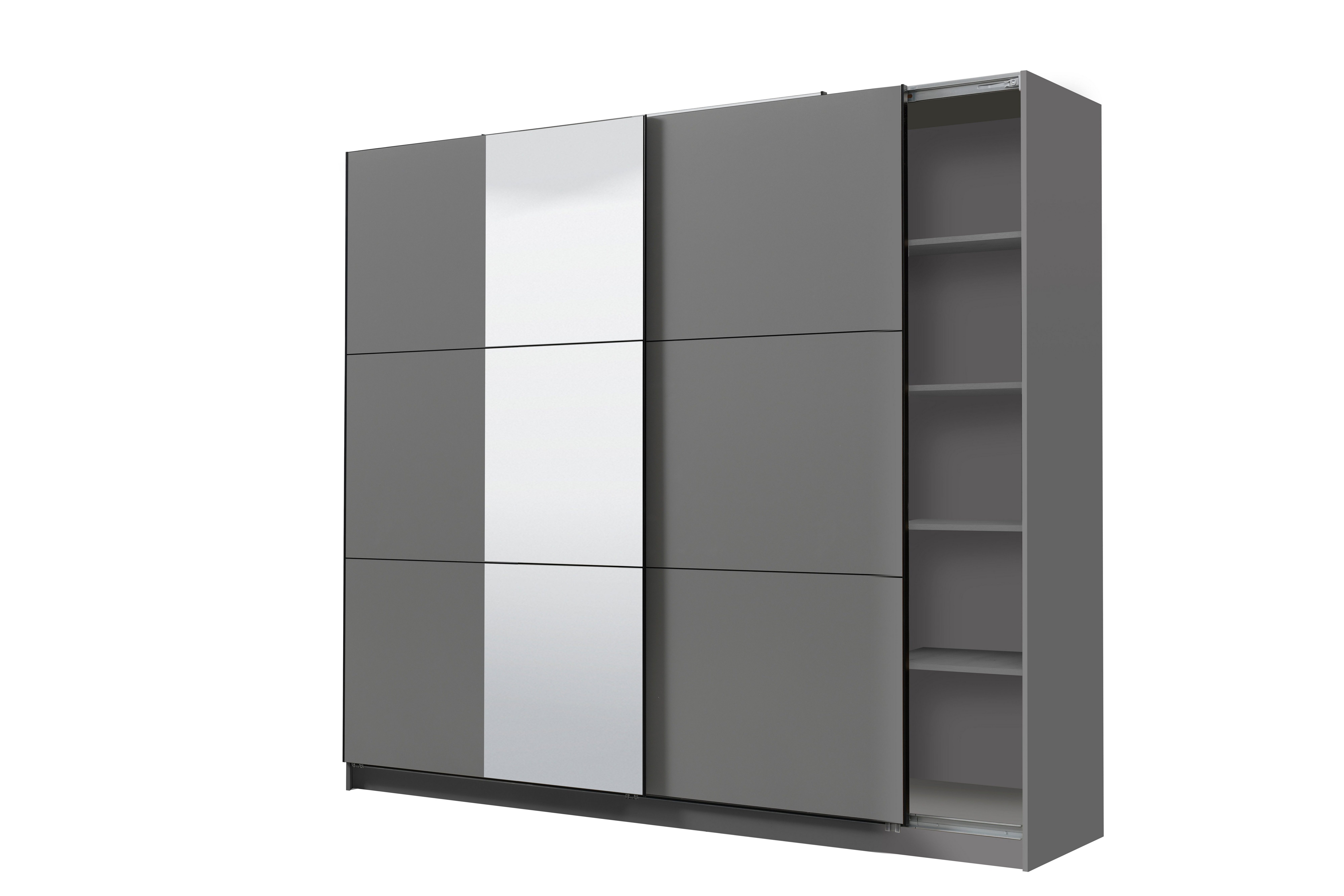 INOSIGN Zweefdeurkast Sierra kledingkast met spiegel linnenkast garderobe Topseller INCLUSIEF interne indeling, FSC®-gecertificeerd, OTTOs Choice