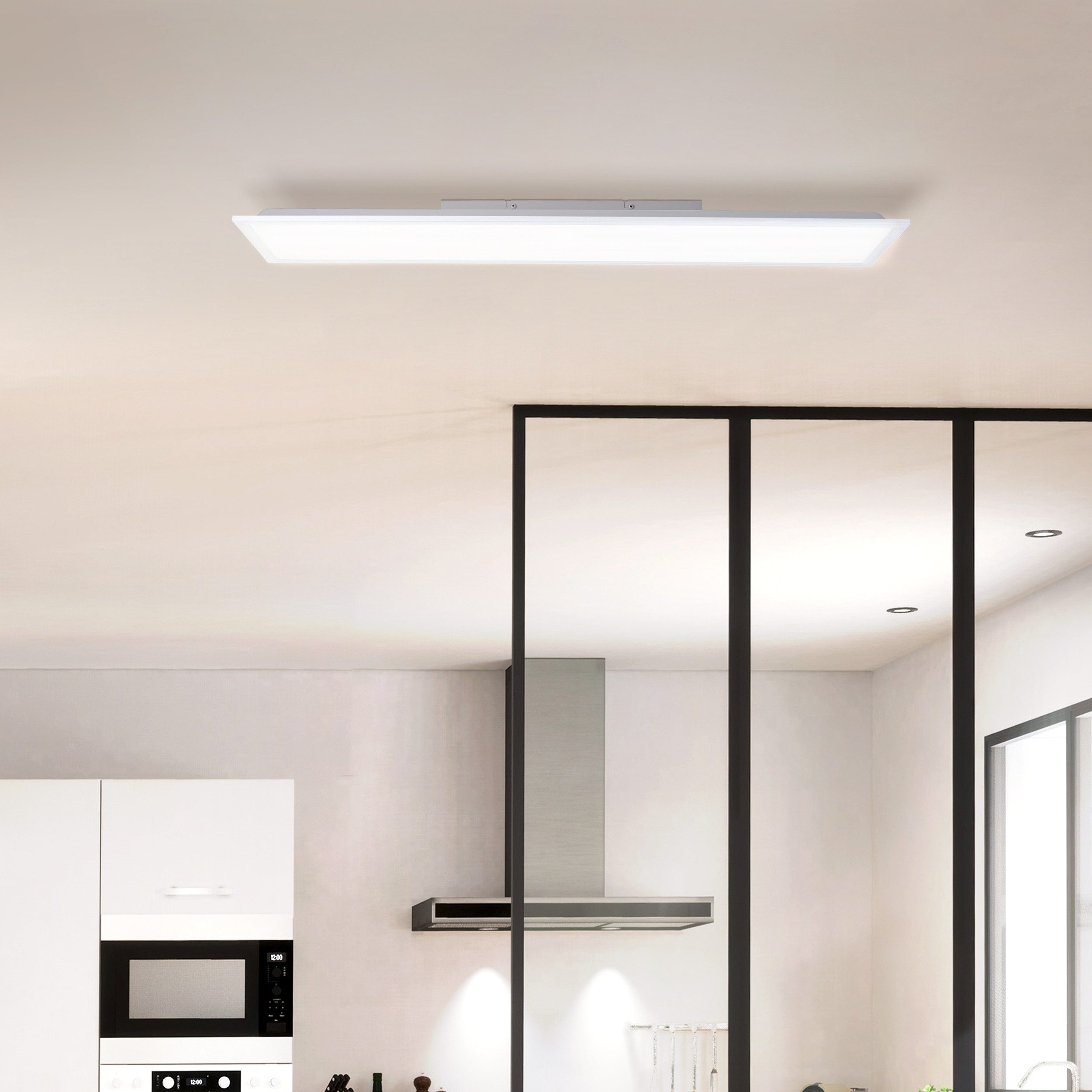 Brilliant Leuchten Led-paneel Briston 25 x 100 cm, 2700 lm, 4000 k, 24 w, aluminium