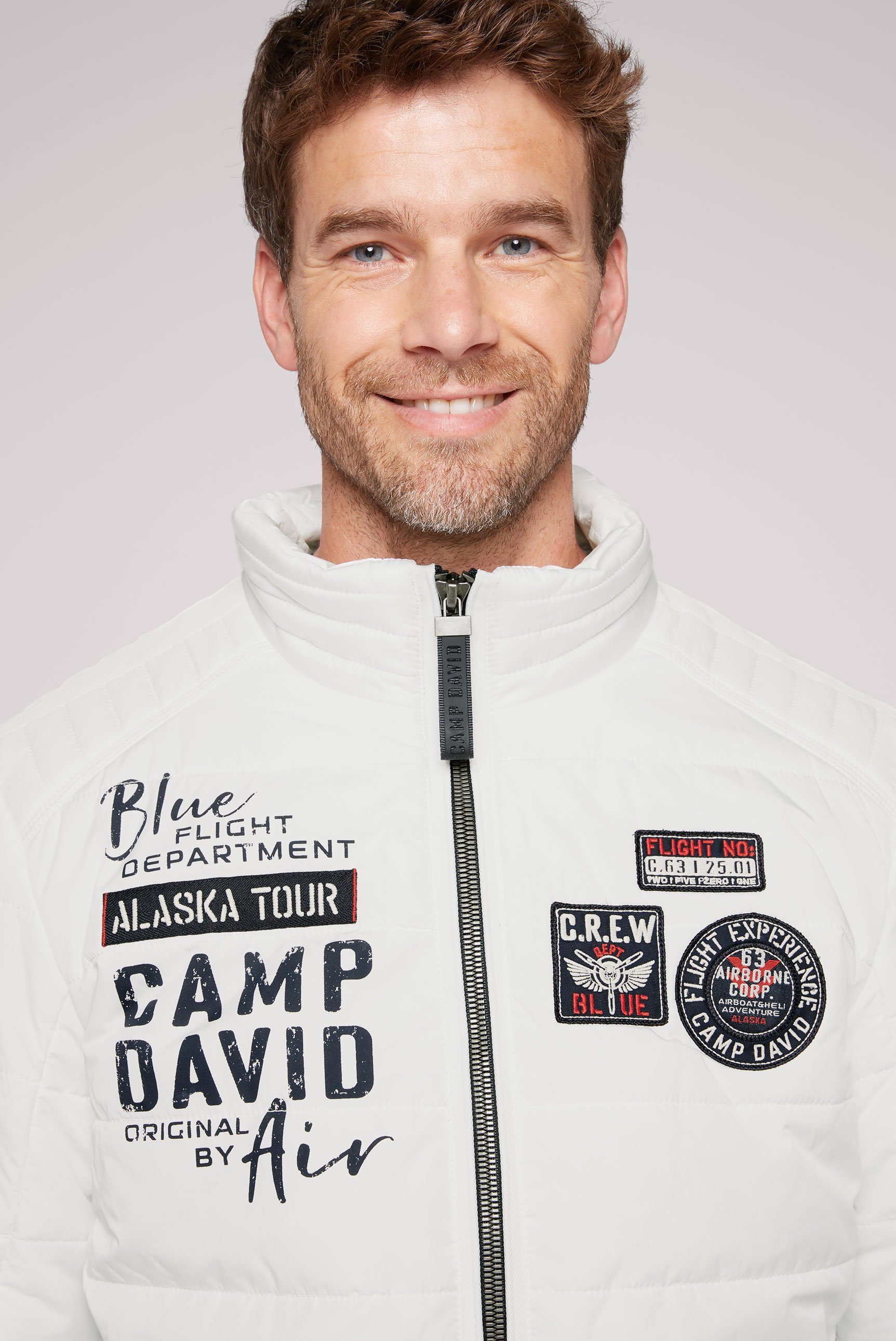 CAMP DAVID Outdoorjack met windbreaker-boord in de mouw