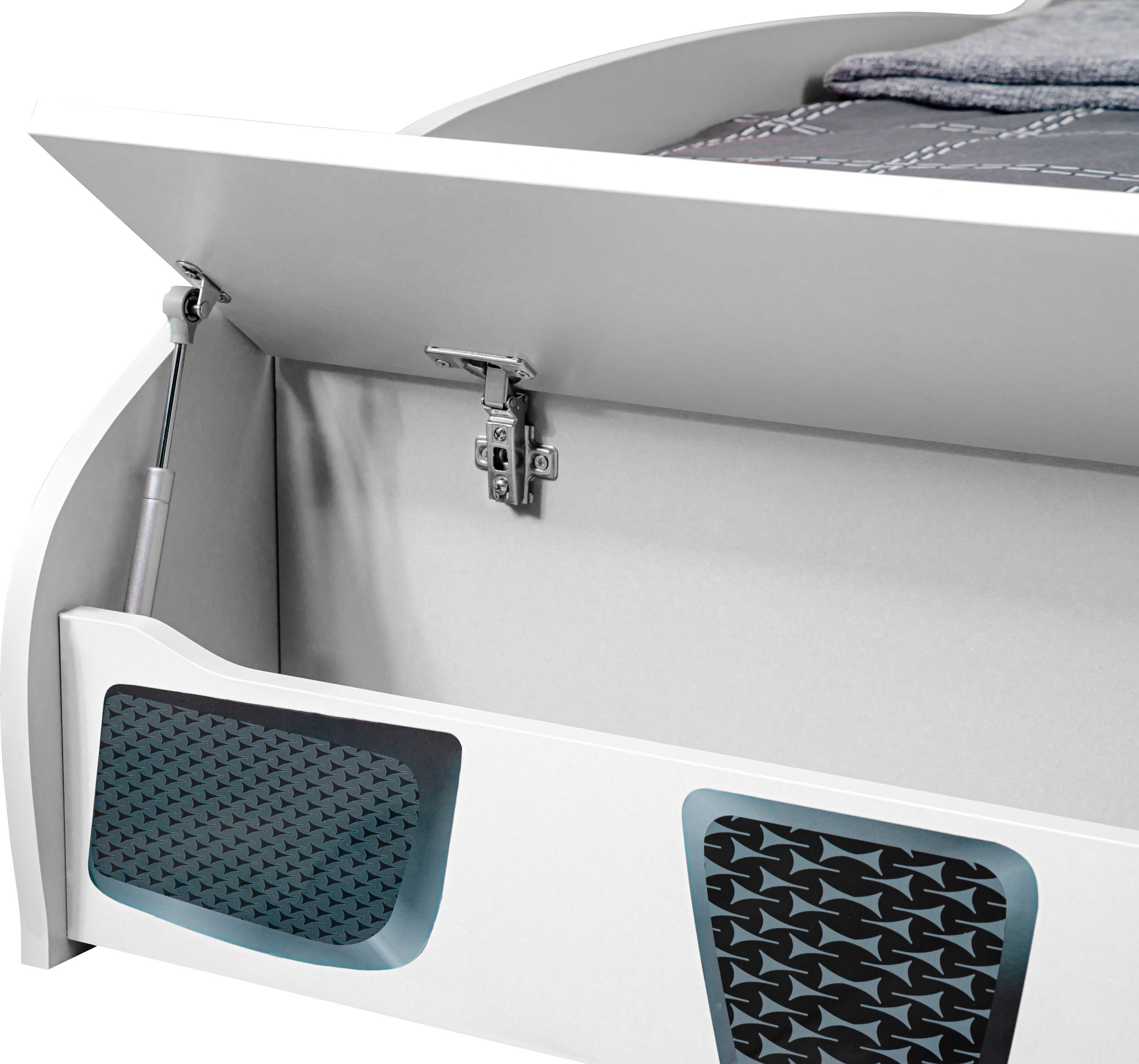 Relita Kinderledikant Eco Bed in vorm auto (autobed) met opbergvak aan de voorkant