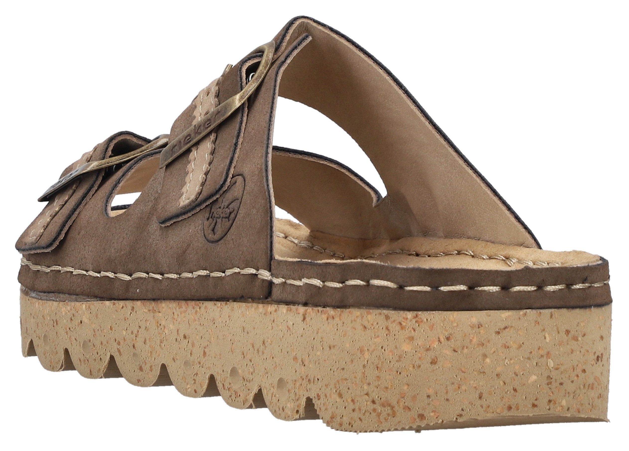 Rieker Slippers Zomerschoen, slippers, pantoffel met verstelbare gespen