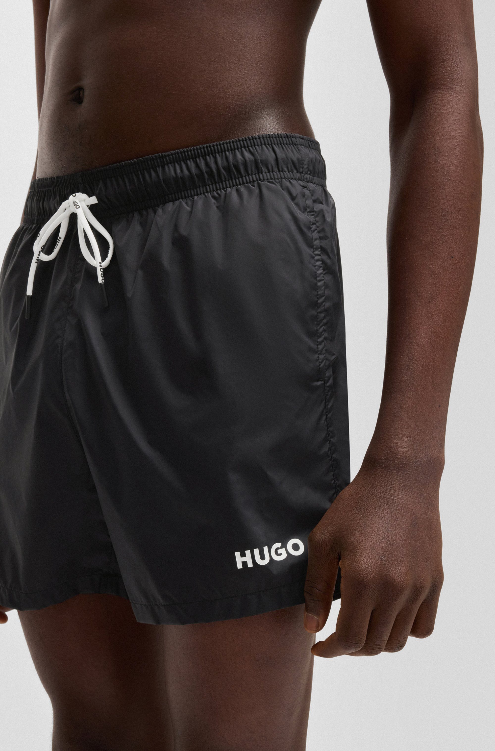 HUGO underwear Zwembroek Haïti met merknaam op het koord