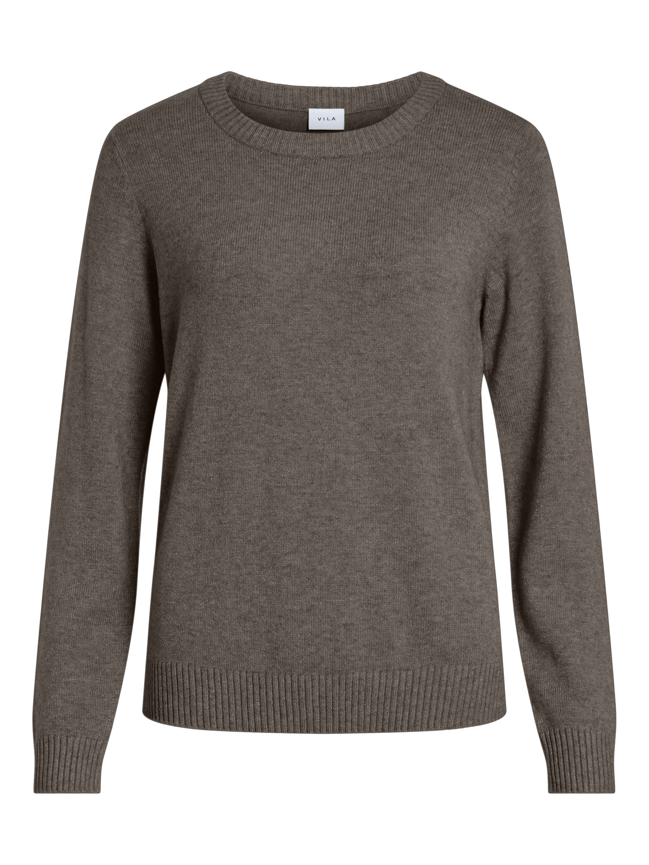 Vila Trui met ronde hals VIRIL O-NECK L/S KNIT TOP - NOOS