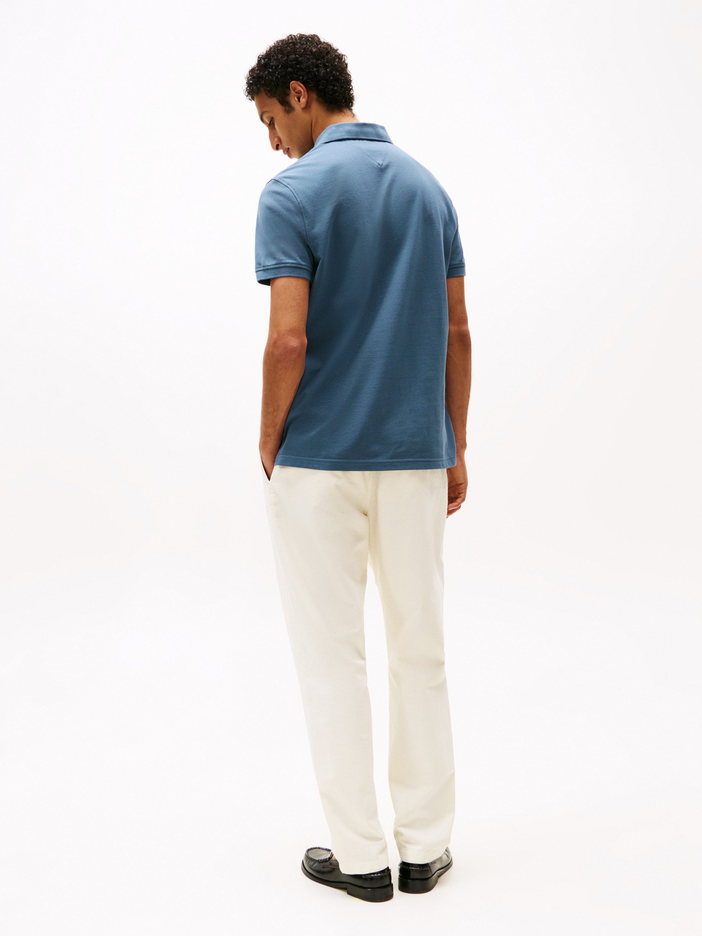 Tommy Hilfiger Poloshirt 1985 REGULAR POLO met contraststrepen en knoopsluiting