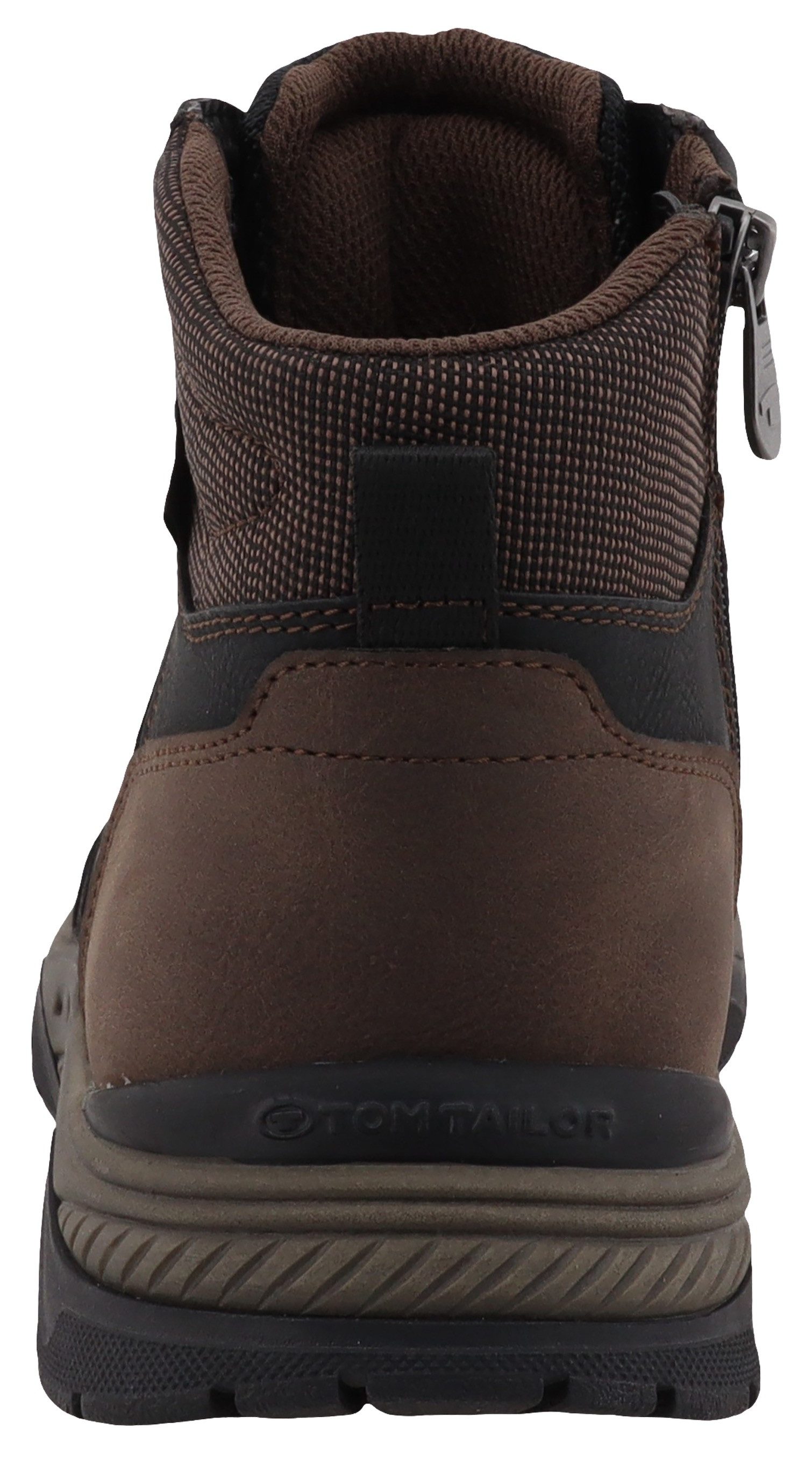 Tom Tailor Veterschoenen high top sneaker, trekkingschoen met ogen in bergbeklimmer-look