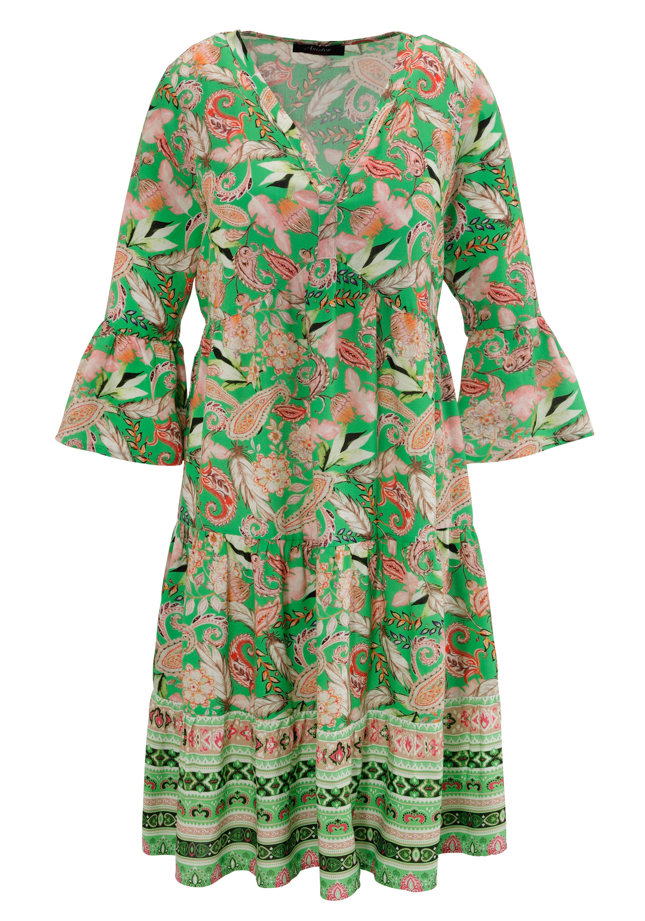 Aniston CASUAL Tuniekjurk met fantasierijke, kleurharmonieuze print