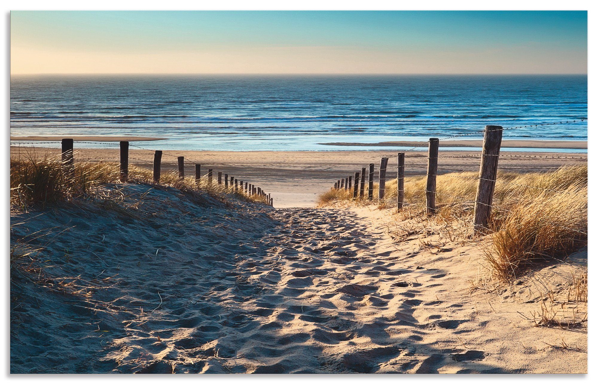 Artland Keukenwand Weg naar het Noordzeestrand zonsondergang zelfklevend in vele maten - spatscherm keuken achter kookplaat en spoelbak als wandbescherming tegen vet, water en vuil