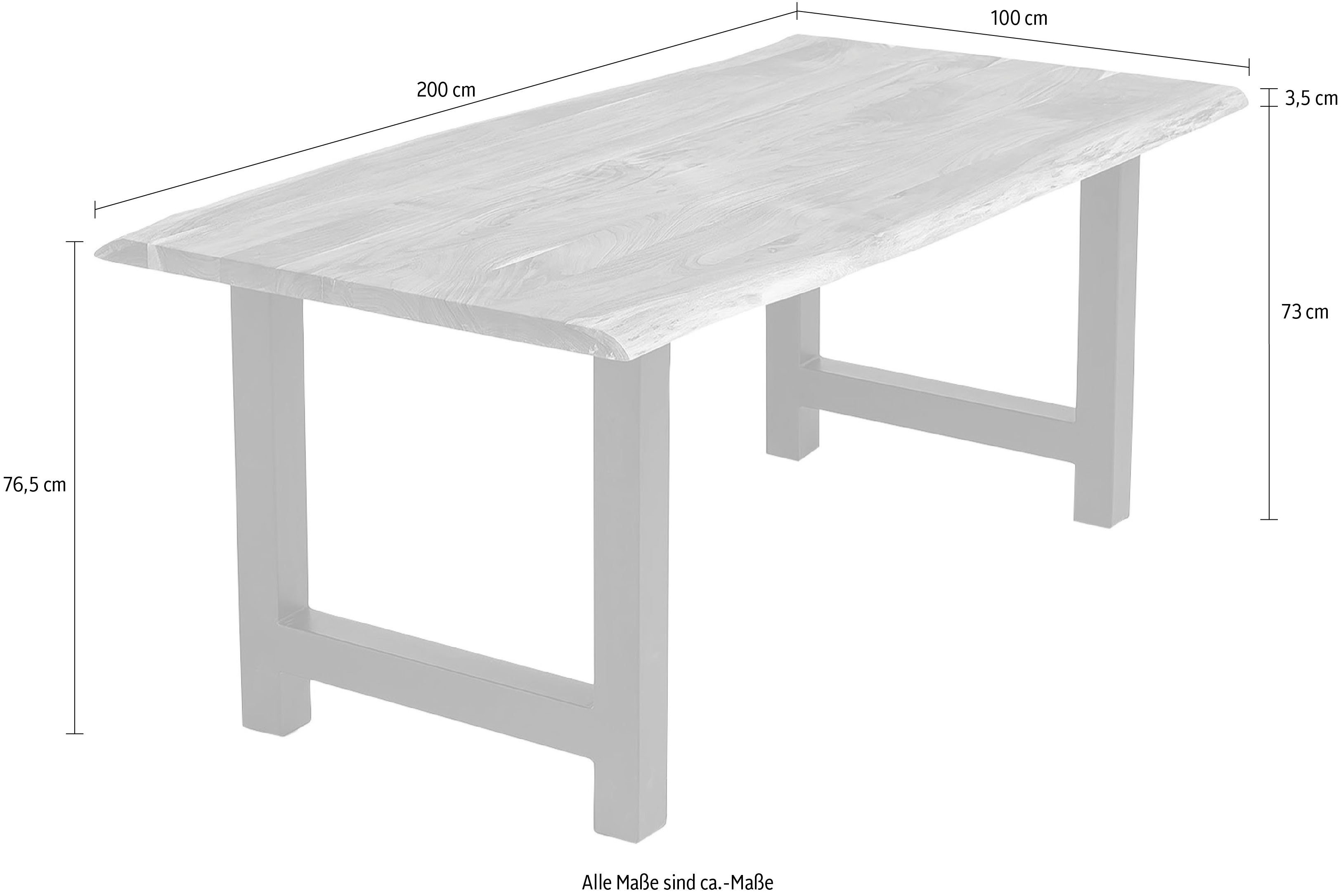SalesFever Eettafel Massief hout geolied en tweevoudig gewaxt