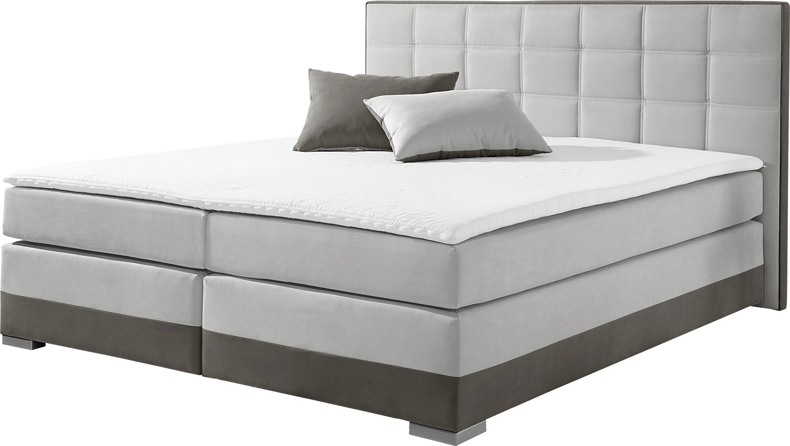 INOSIGN Boxspring inclusief topmatras en tweezijdig te gebruiken kussen