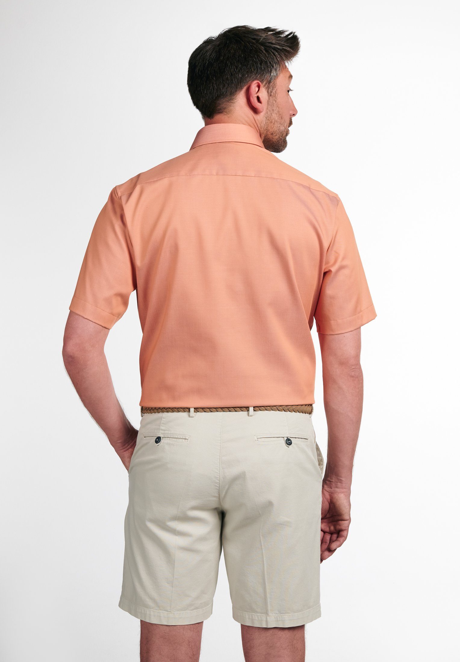 Eterna Overhemd met korte mouwen MODERN FIT NON IRON (strijkvrij)