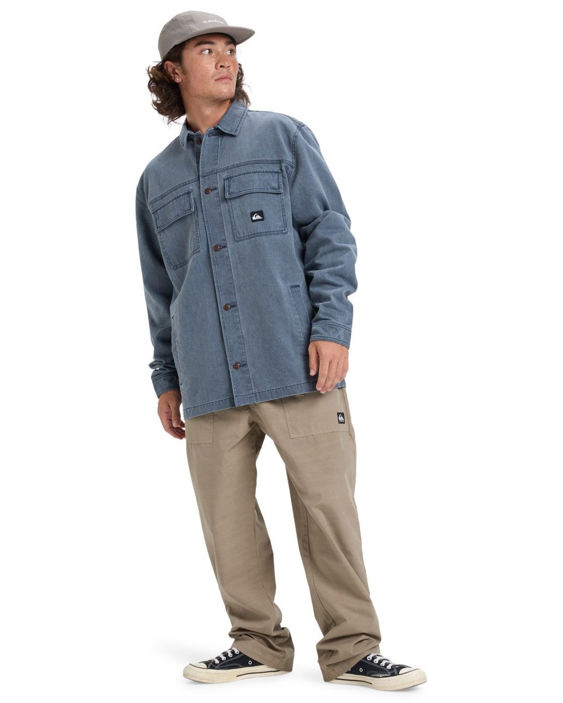 Quiksilver Overhemd met lange mouwen Mohab Washed Twill