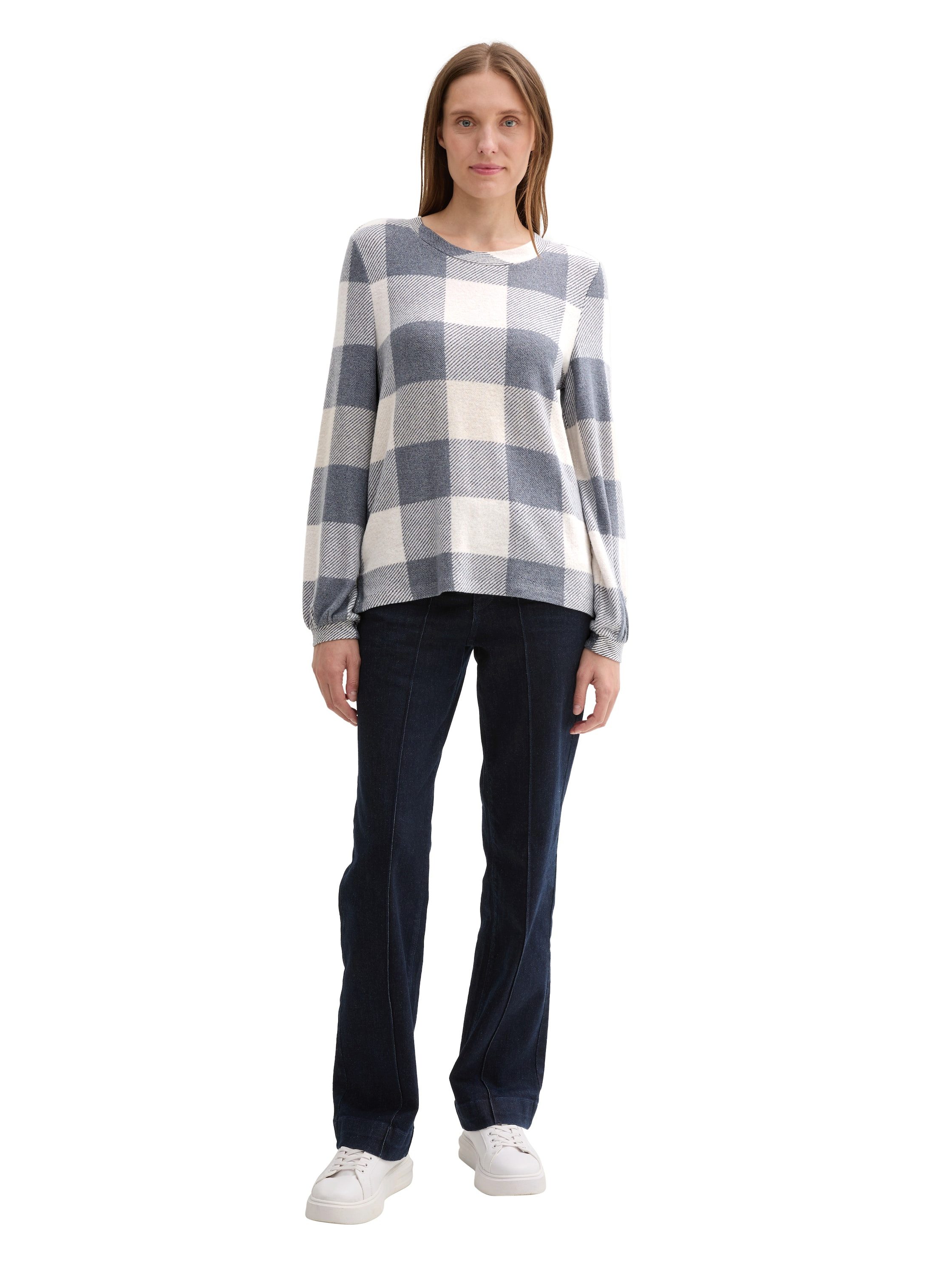 Tom Tailor Shirt met lange mouwen in een geruit design