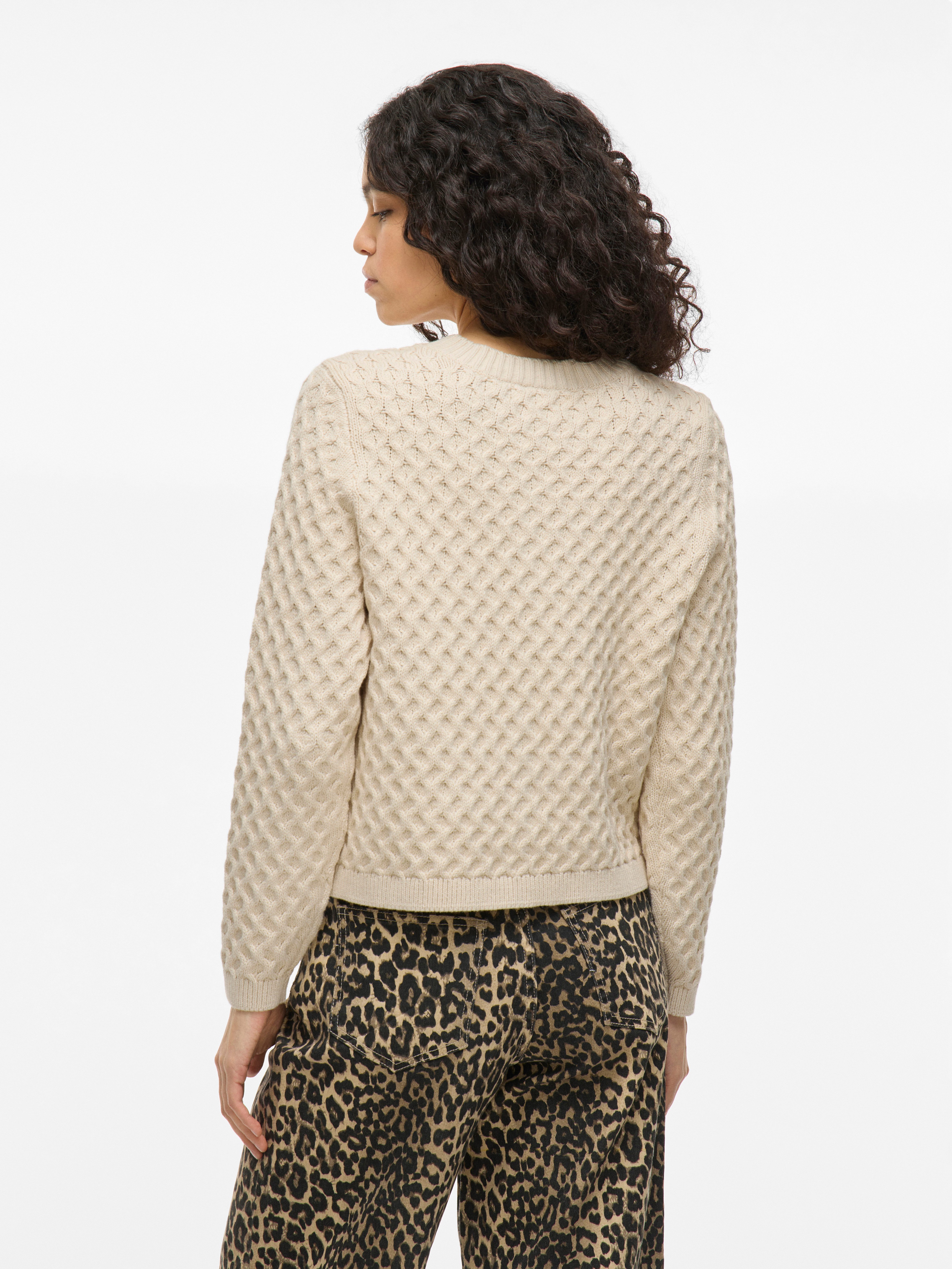 Vila Vest VIKALI L/S O-NECK KNIT BUTTON CARDIGAN